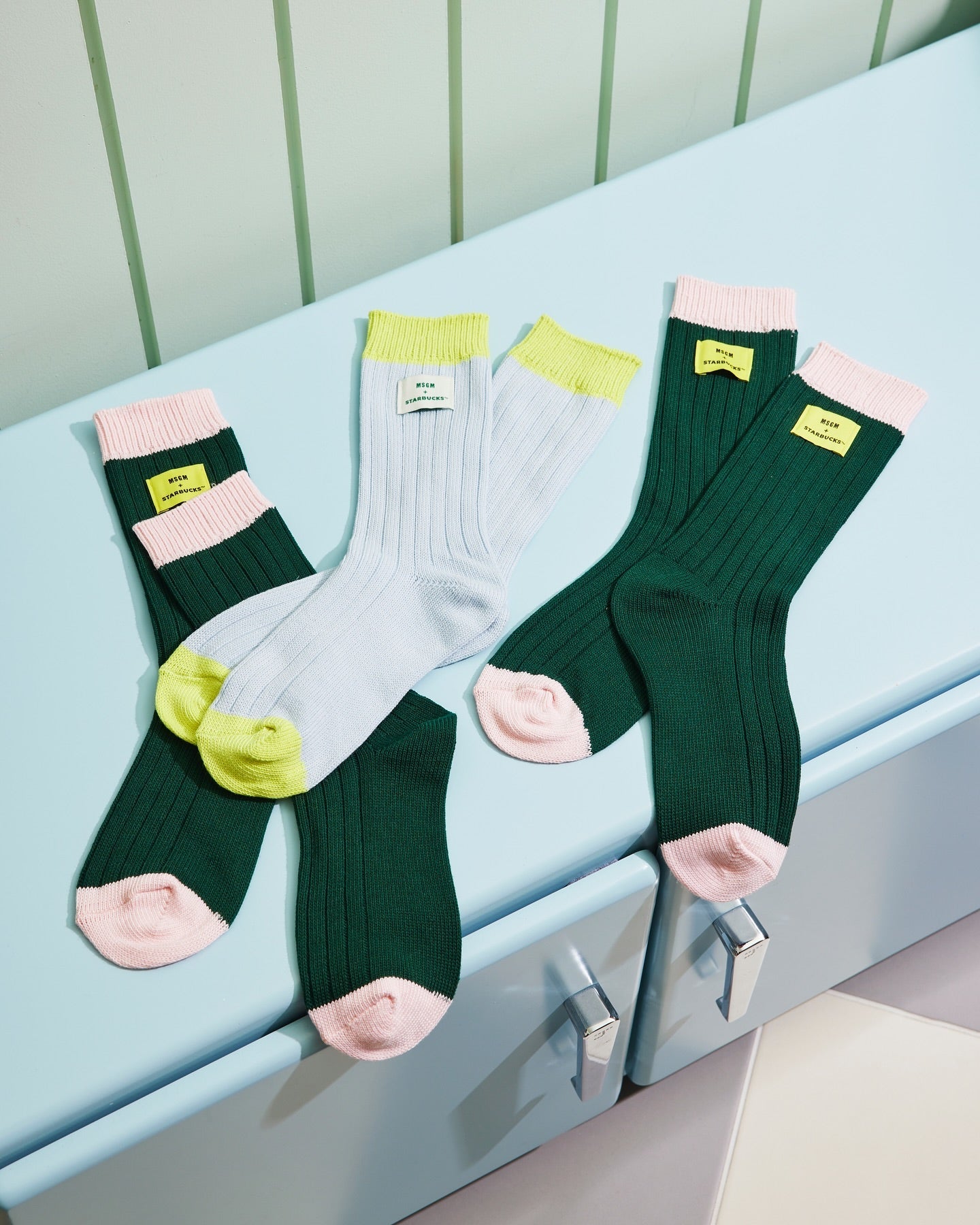 MSGM x Starbucks Collaboration Socks-0