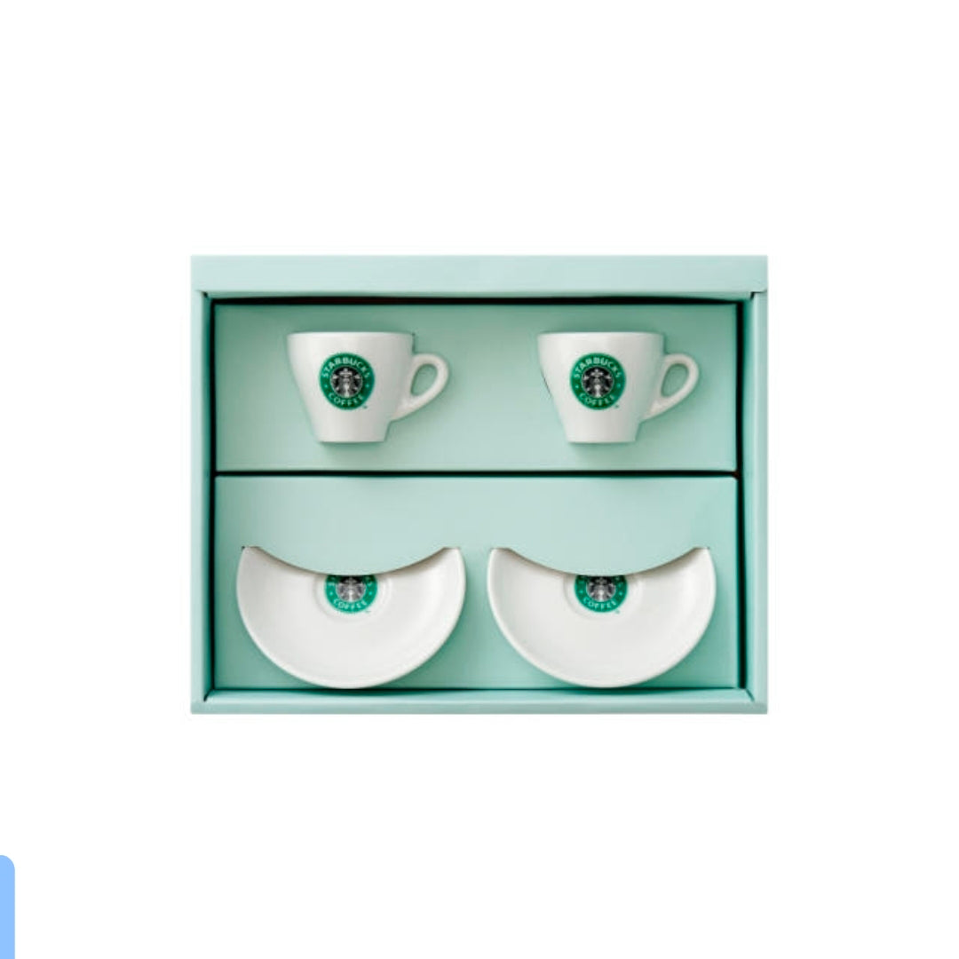 [Starbucks] Espresso Mug & Saucer Set 2P-3