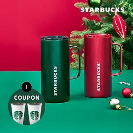 SS Tank Tumbler 503ml (Red/ Green)-0