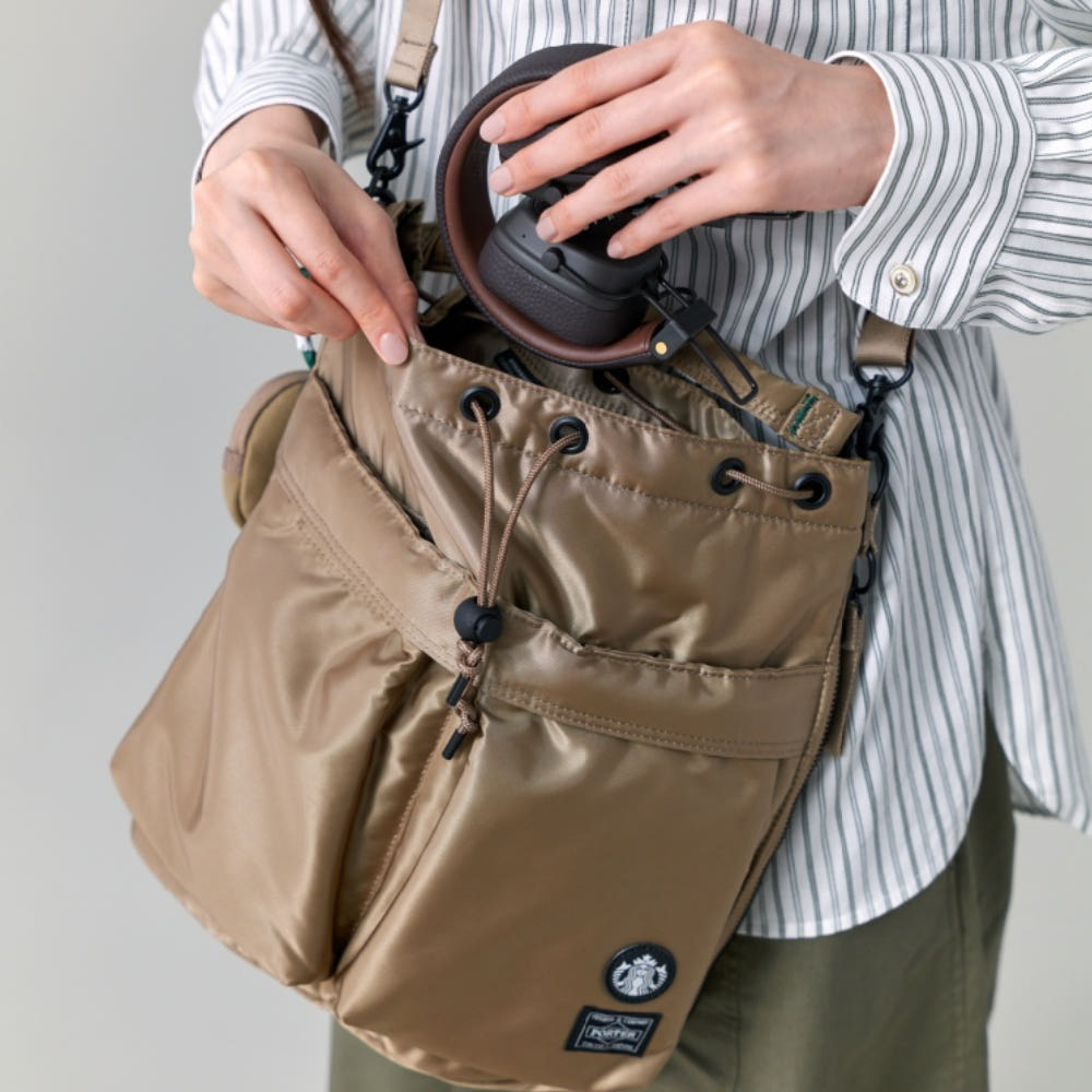 STARBUCKS x PORTER Japan Coffee Bean Shape 2way Tool Bag-2