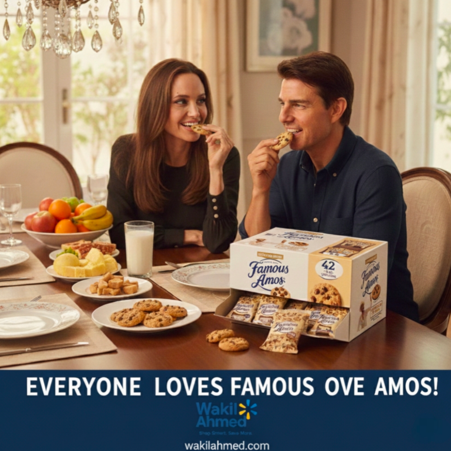 Famous Amos Chocolate Chip Cookies, 2 oz., 42 pk.