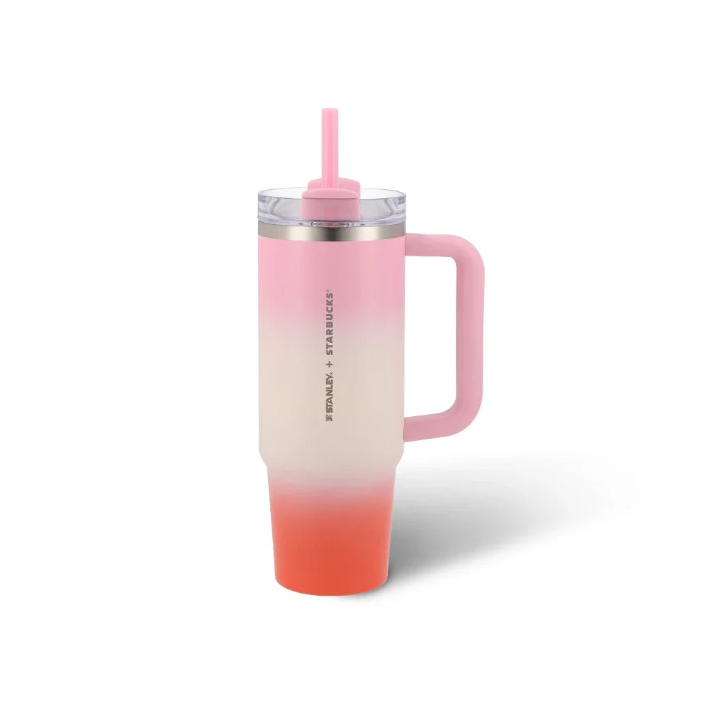 Starbucks + Stanley Pink Gradient  Stainless Steel Cold Cup 30oz-0