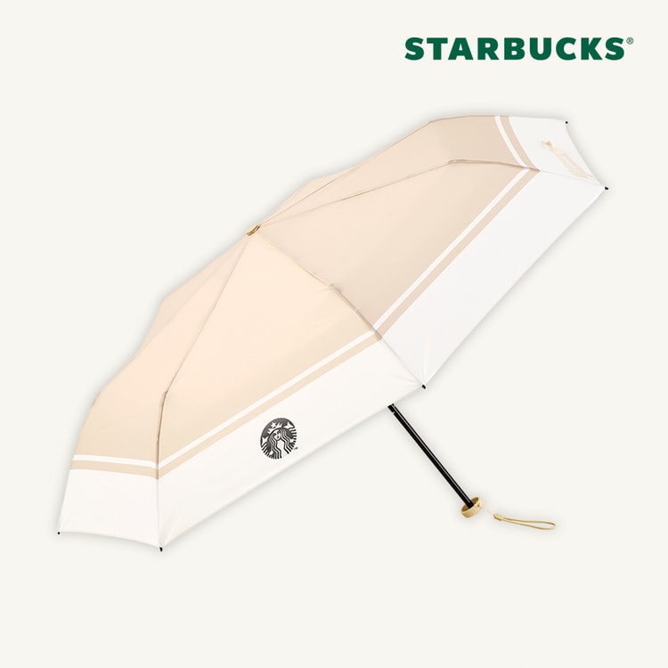 [Starbucks] Daily Cream Beige 3-tier Umbrella-1