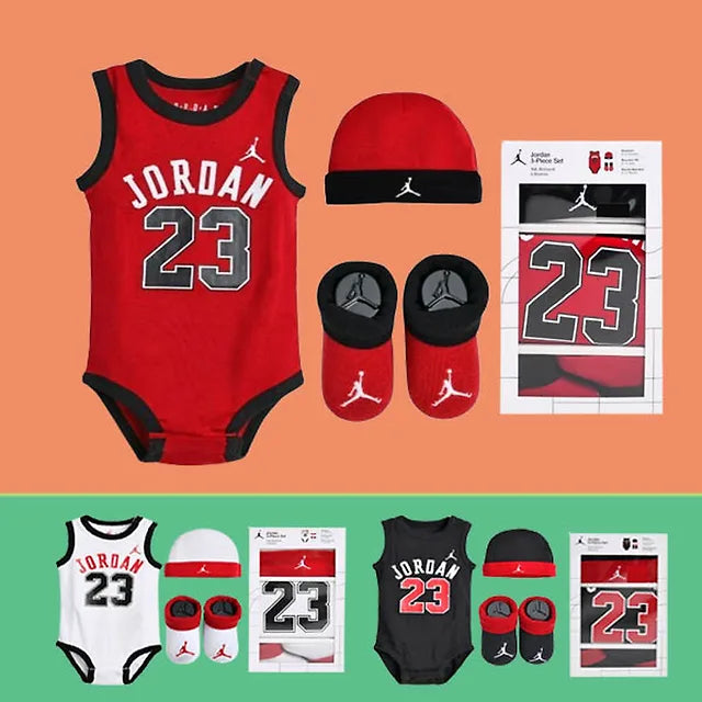 Nike Kids Jordan Baby Bodysuit Set Hat + Socks (for ~ 6 months baby)-0