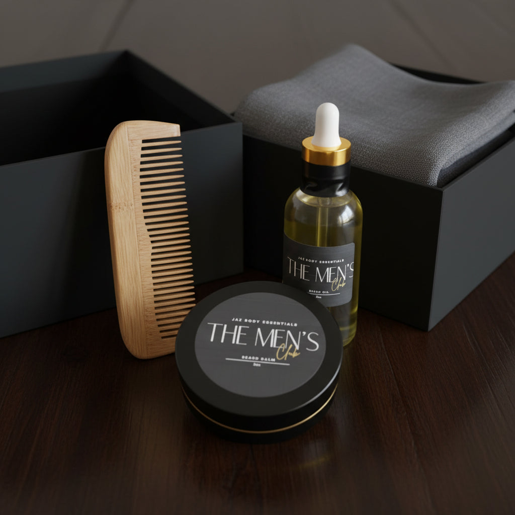 The Men's Club Beard Balm and Beard Oil Gift Set-3
