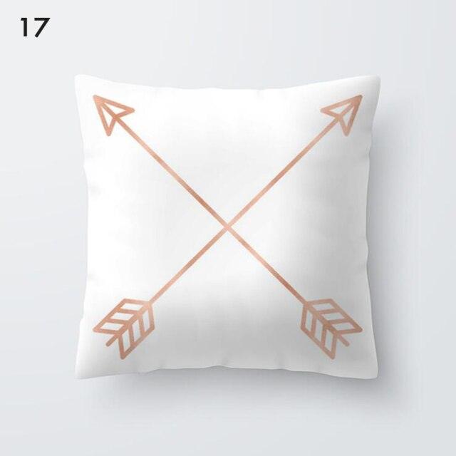 Rose Gold Beautiful Pillow Cover Cushion Home Decorative Colorful Print Cozy Pillow Cases Pineapple Pink Cushion Cover
