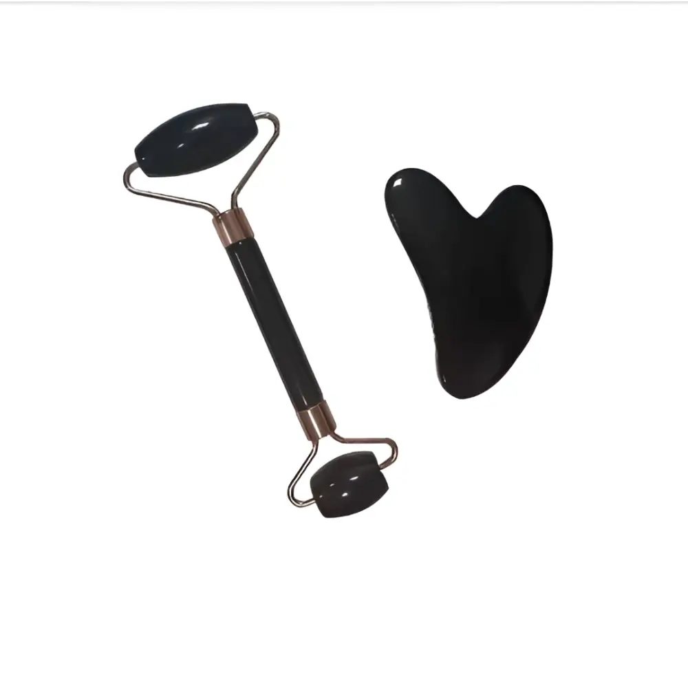 Rose Quartz Facial Roller and Gua Sha Wrinkle Remover