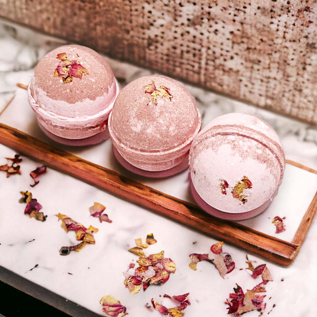 Botanic Garden Wild Rose Bath Bomb-3
