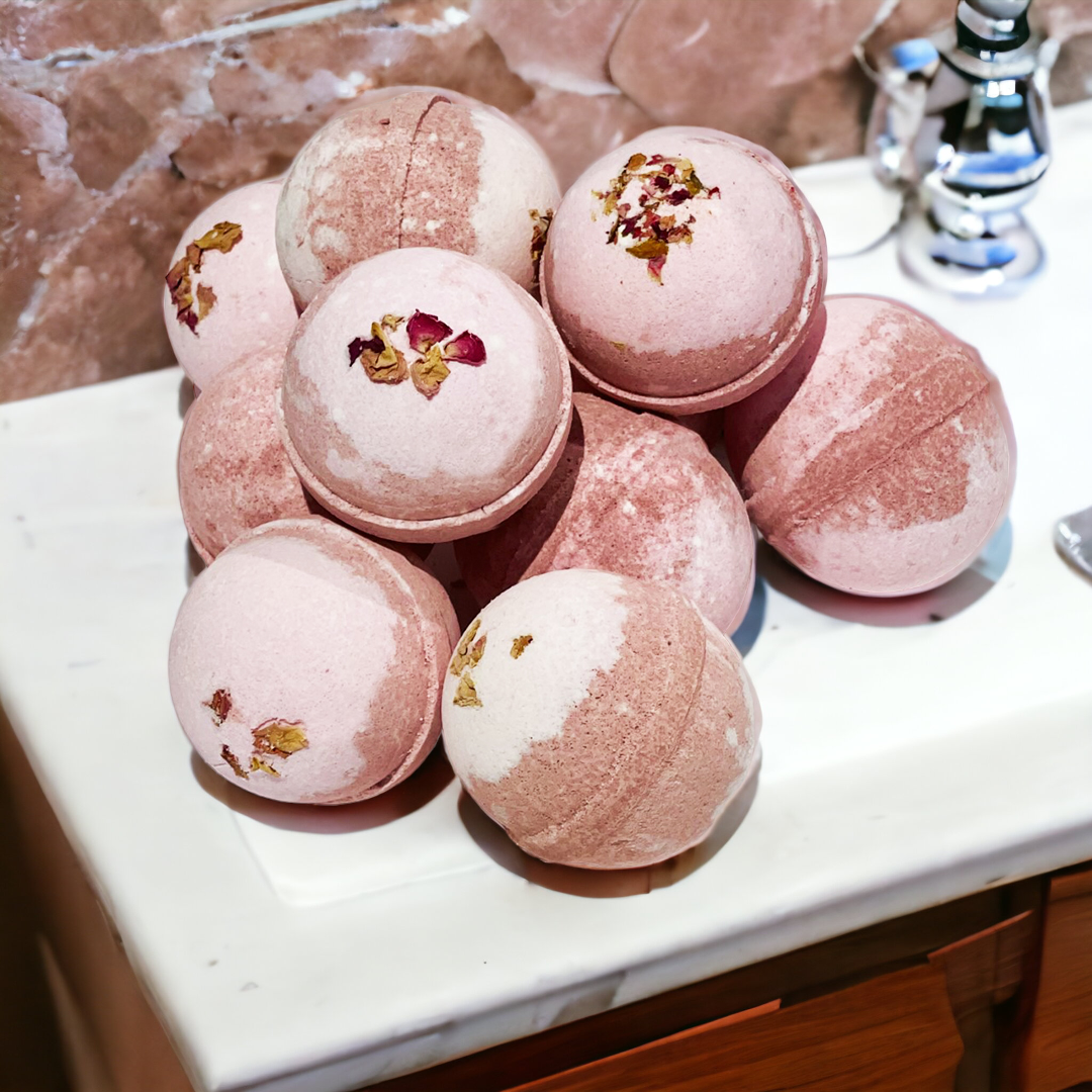 Botanic Garden Wild Rose Bath Bomb-2