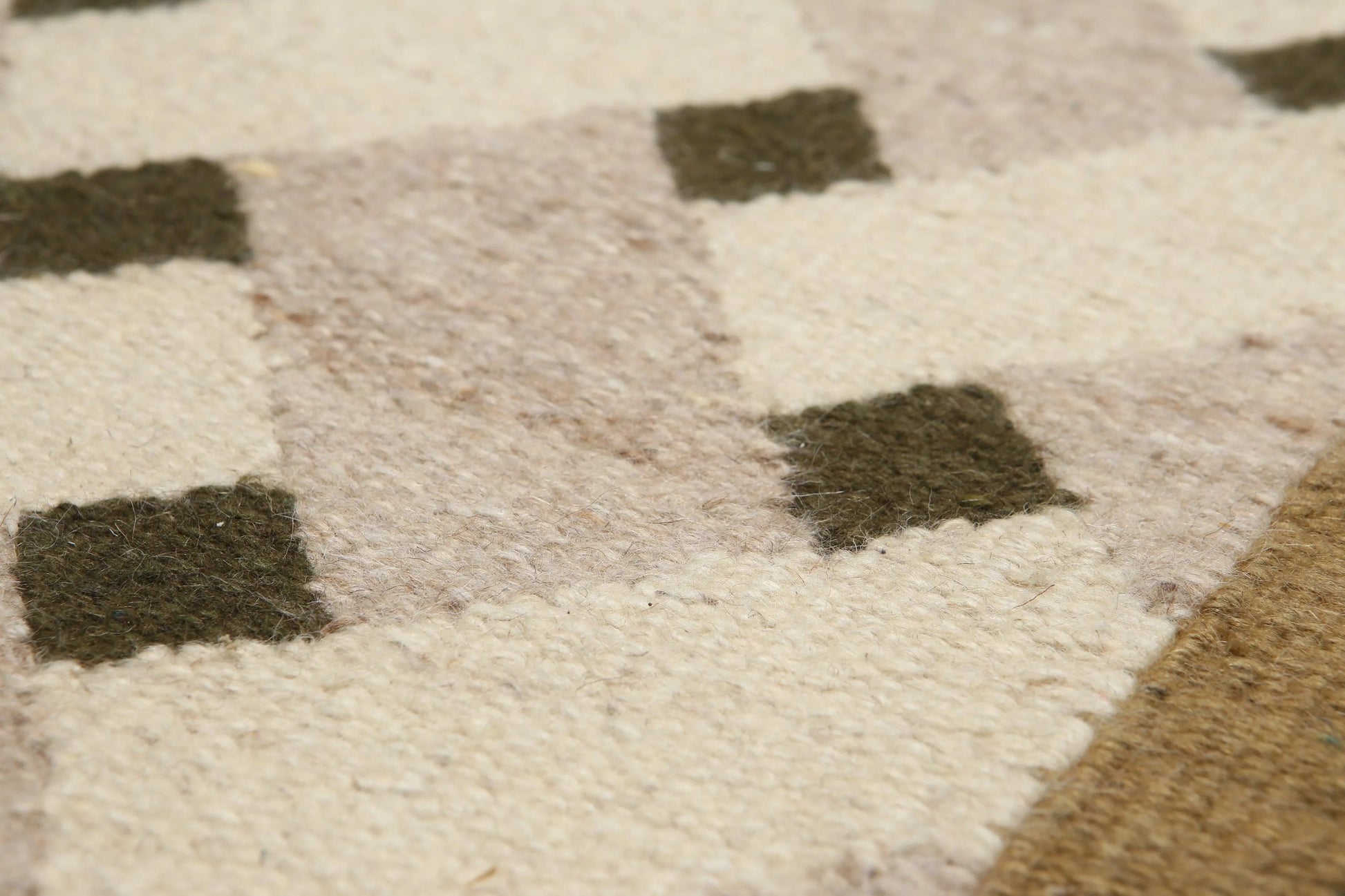 5' x 7' Hand woven Vintage Afghan Kilim 100% wool Area rug Beige-1