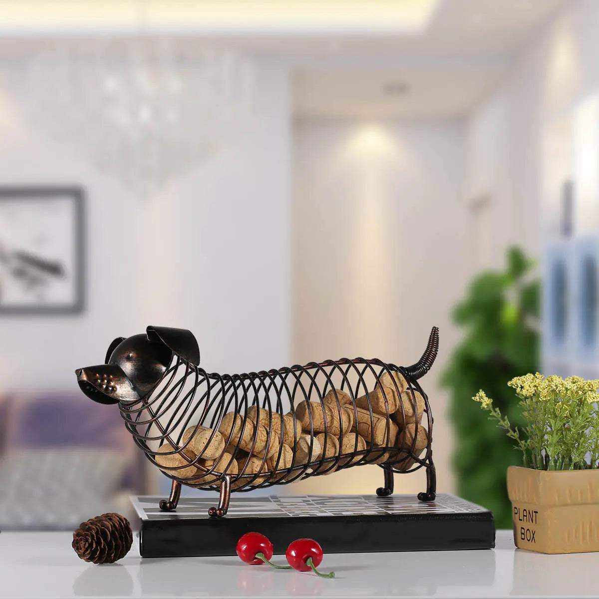Dachshund Bottle Cork Storage