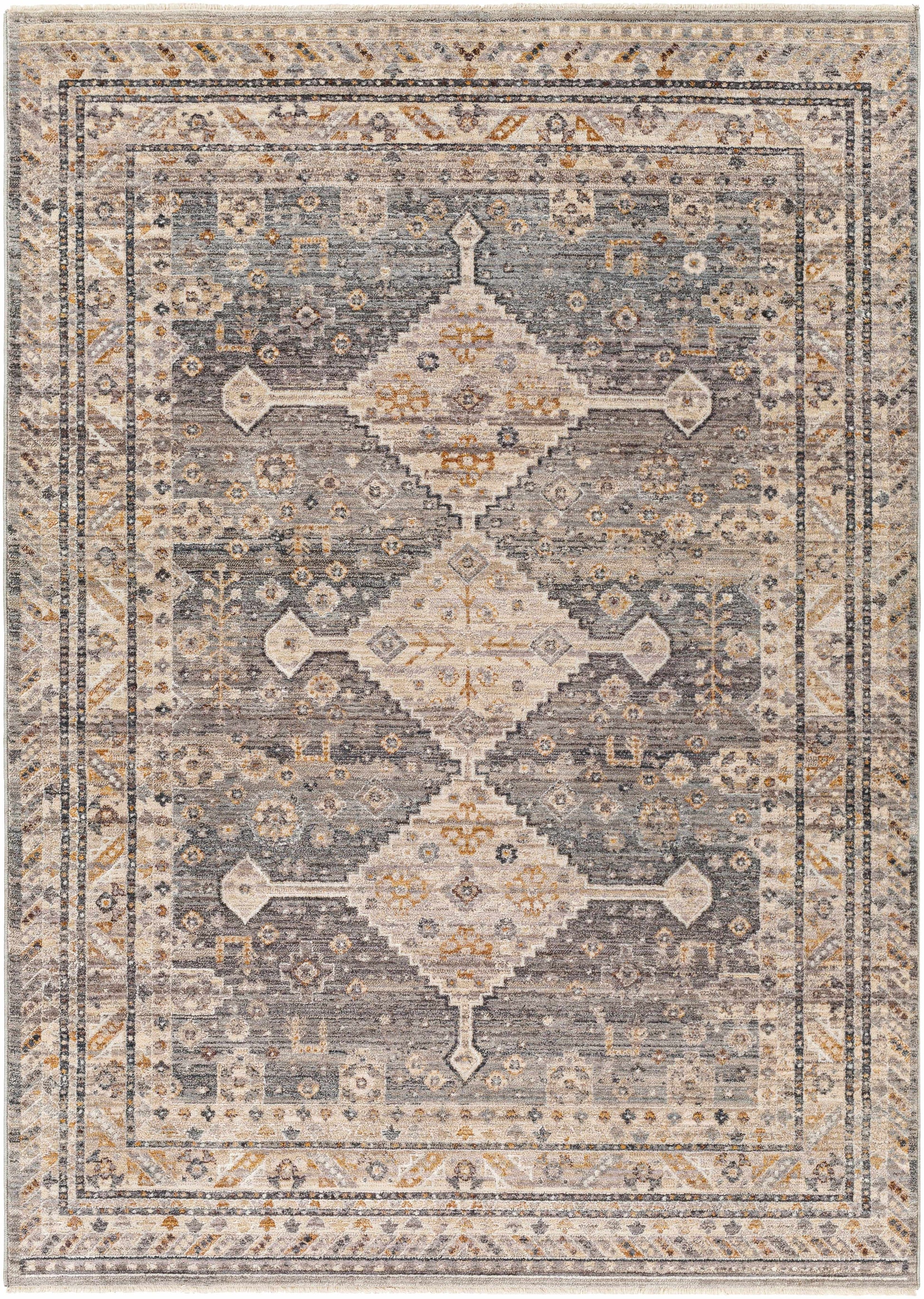 Lyam Luxe Rug with Fringes-0