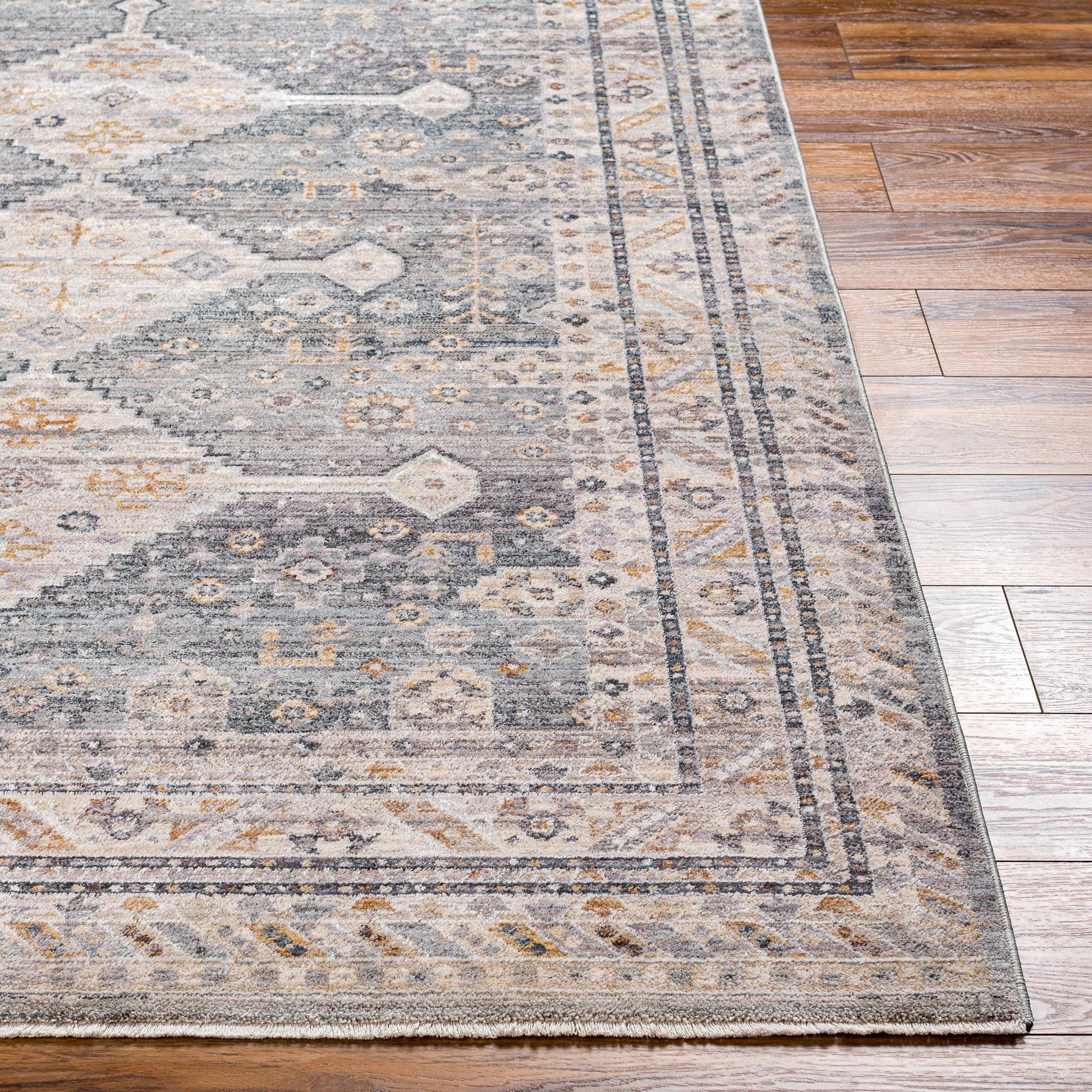 Lyam Luxe Rug with Fringes-4