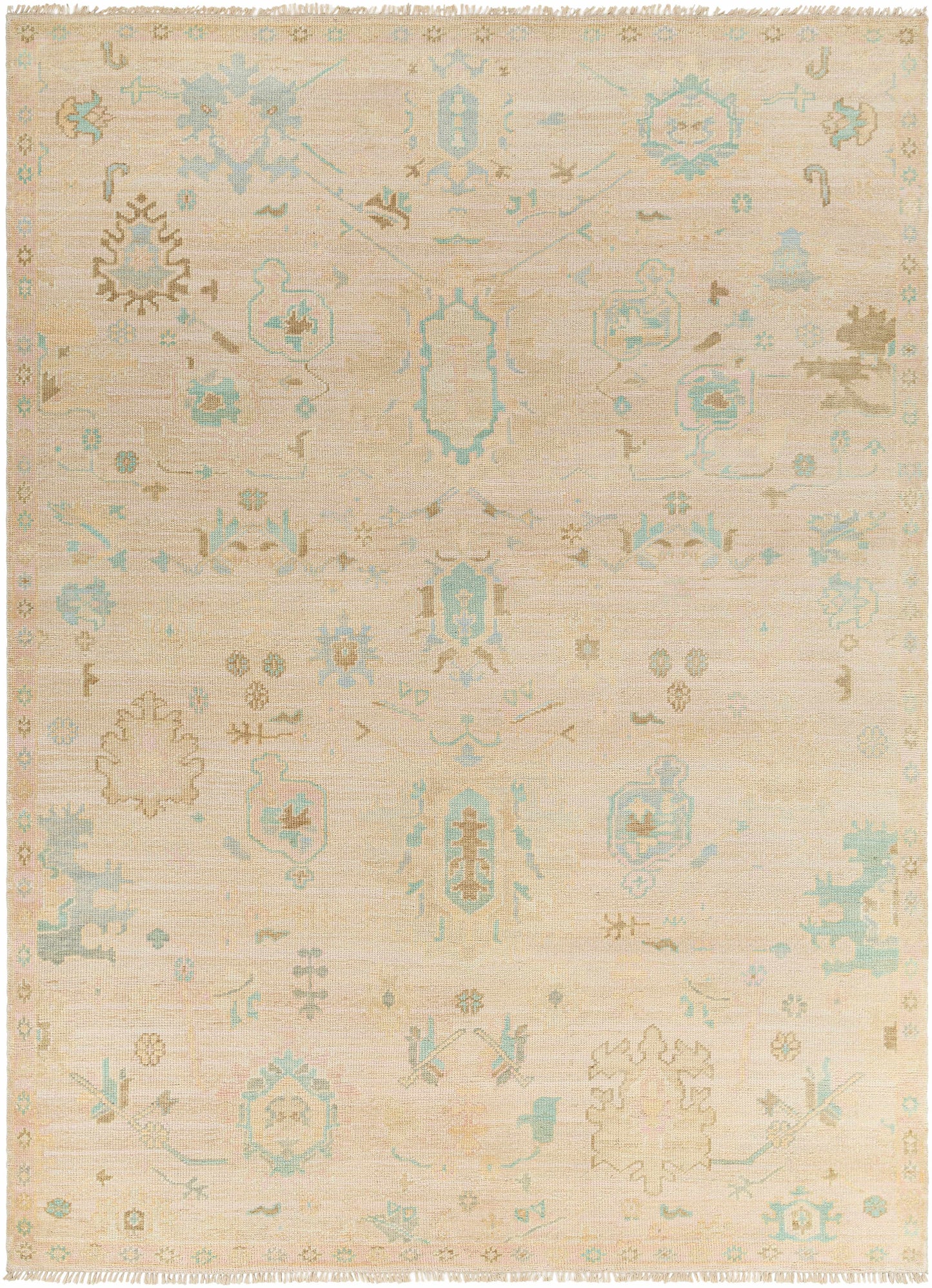 Beige Amiri Area Rug - Clearance-0