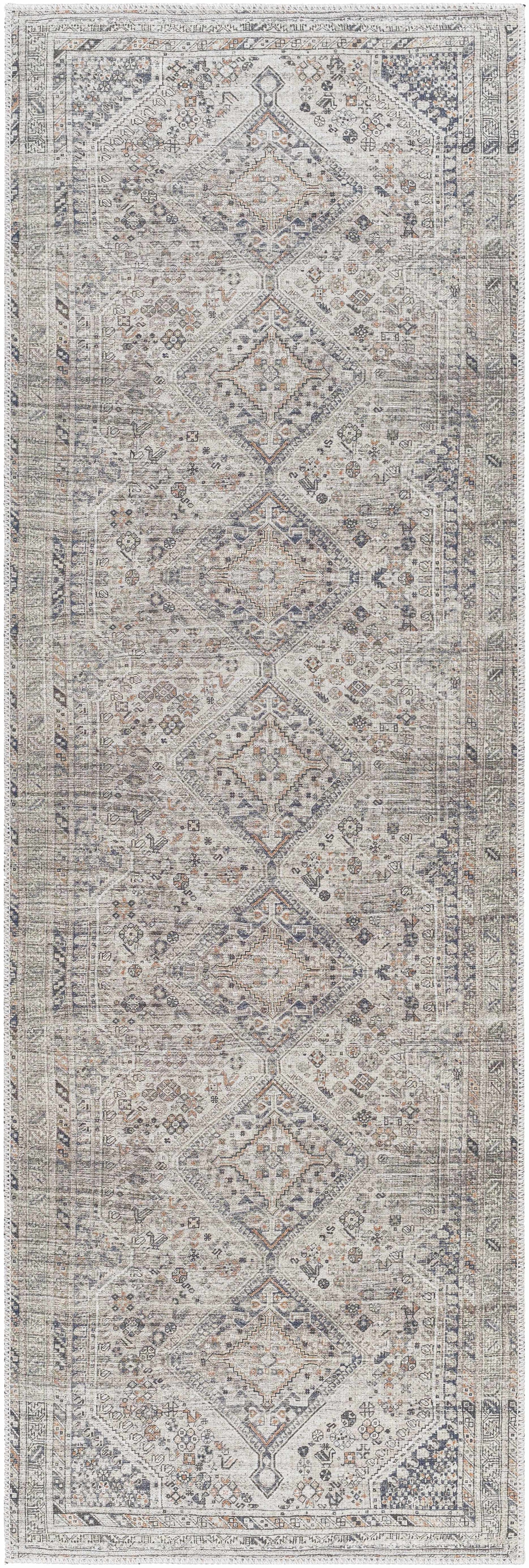 Barny Beige Flat Pile Washable Rug-7
