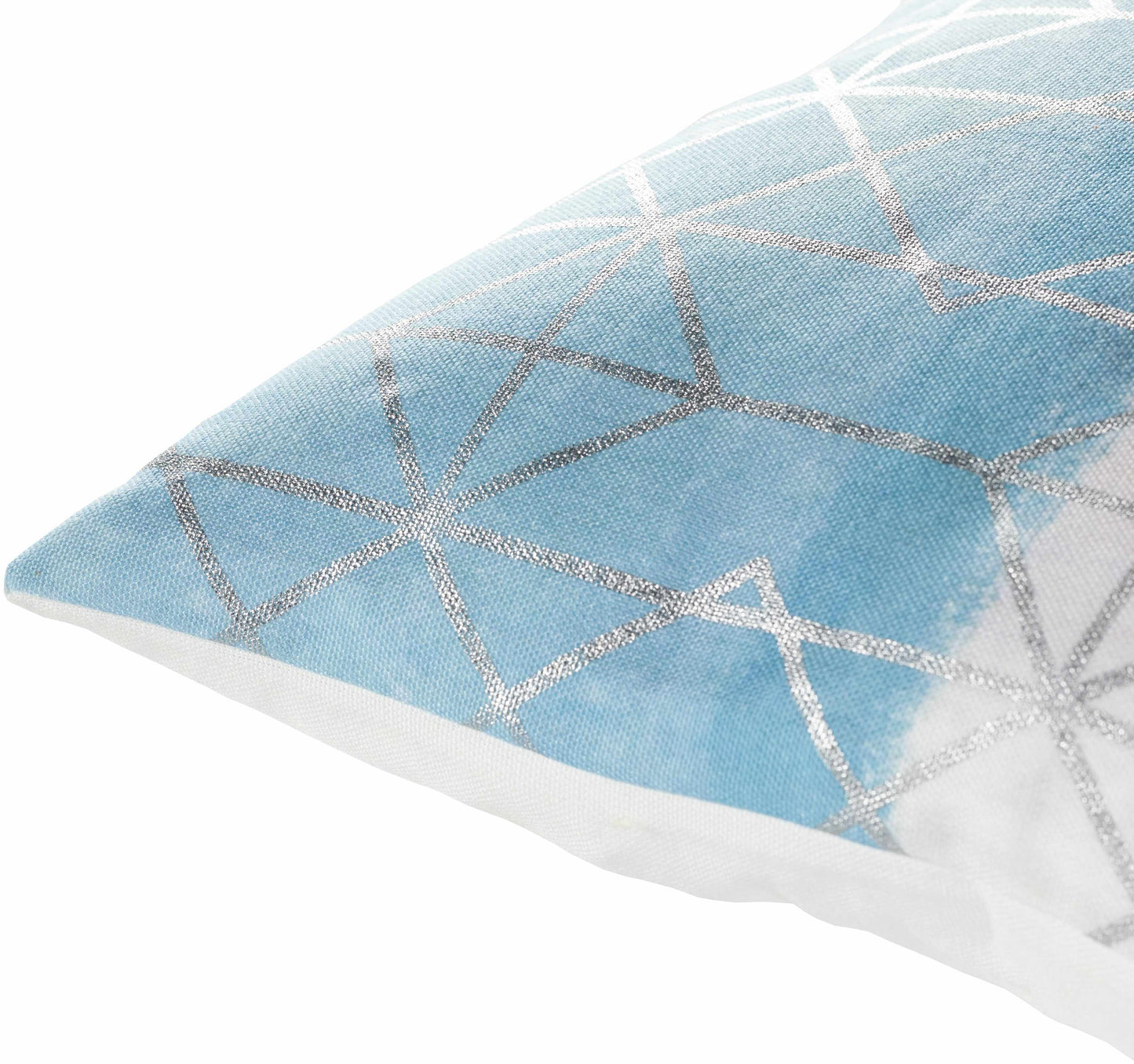 Sason Blue Geometric Square Throw Pillow - Clearance-1