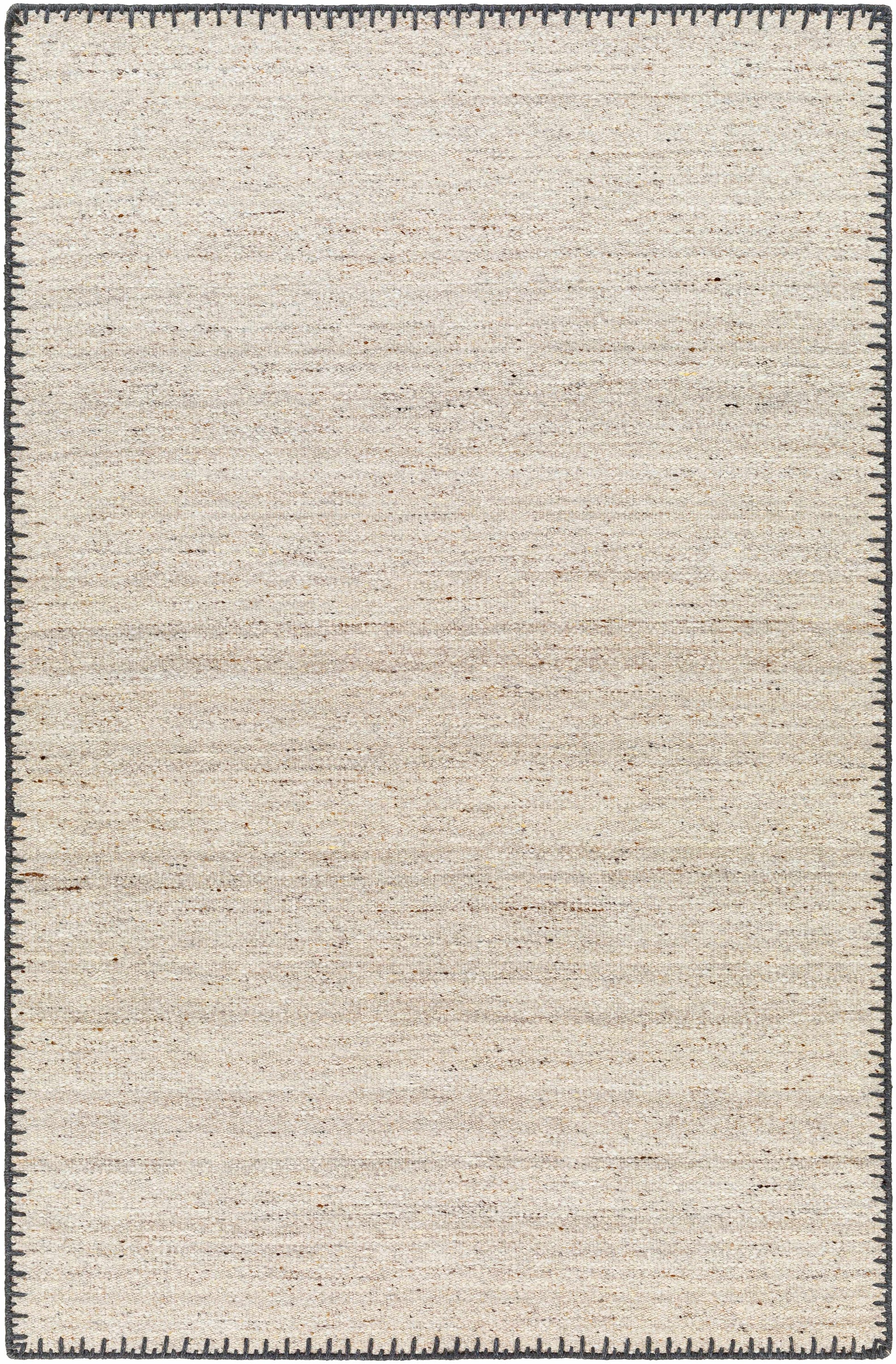 Ayumu Beige Hand Woven Wool Area Rug-0