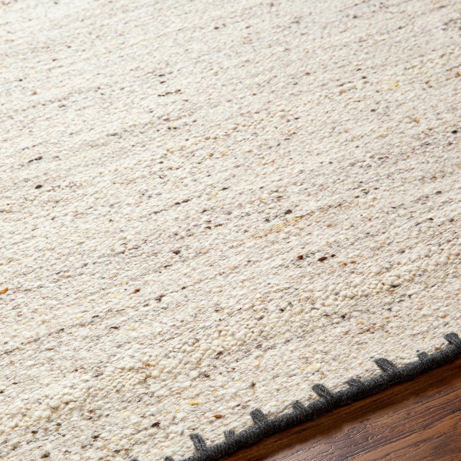 Ayumu Beige Hand Woven Wool Area Rug-4