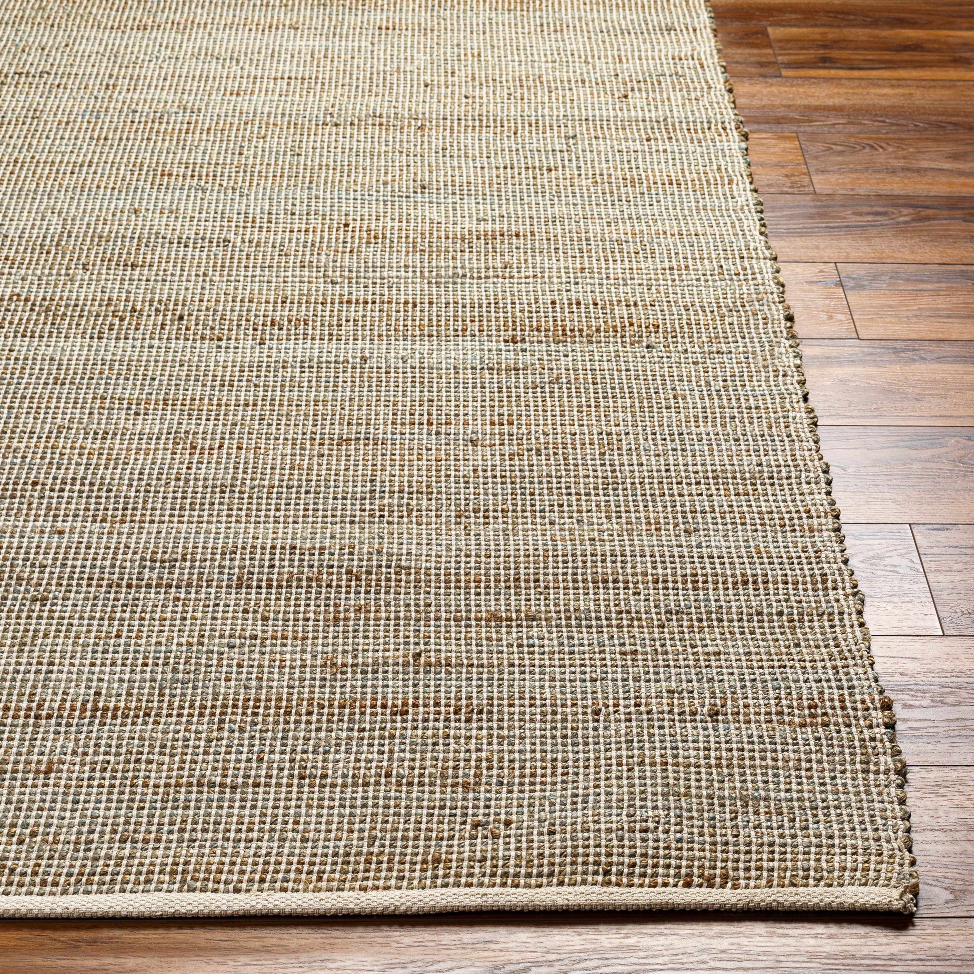 Byrne Beige & Green Jute Rug-3