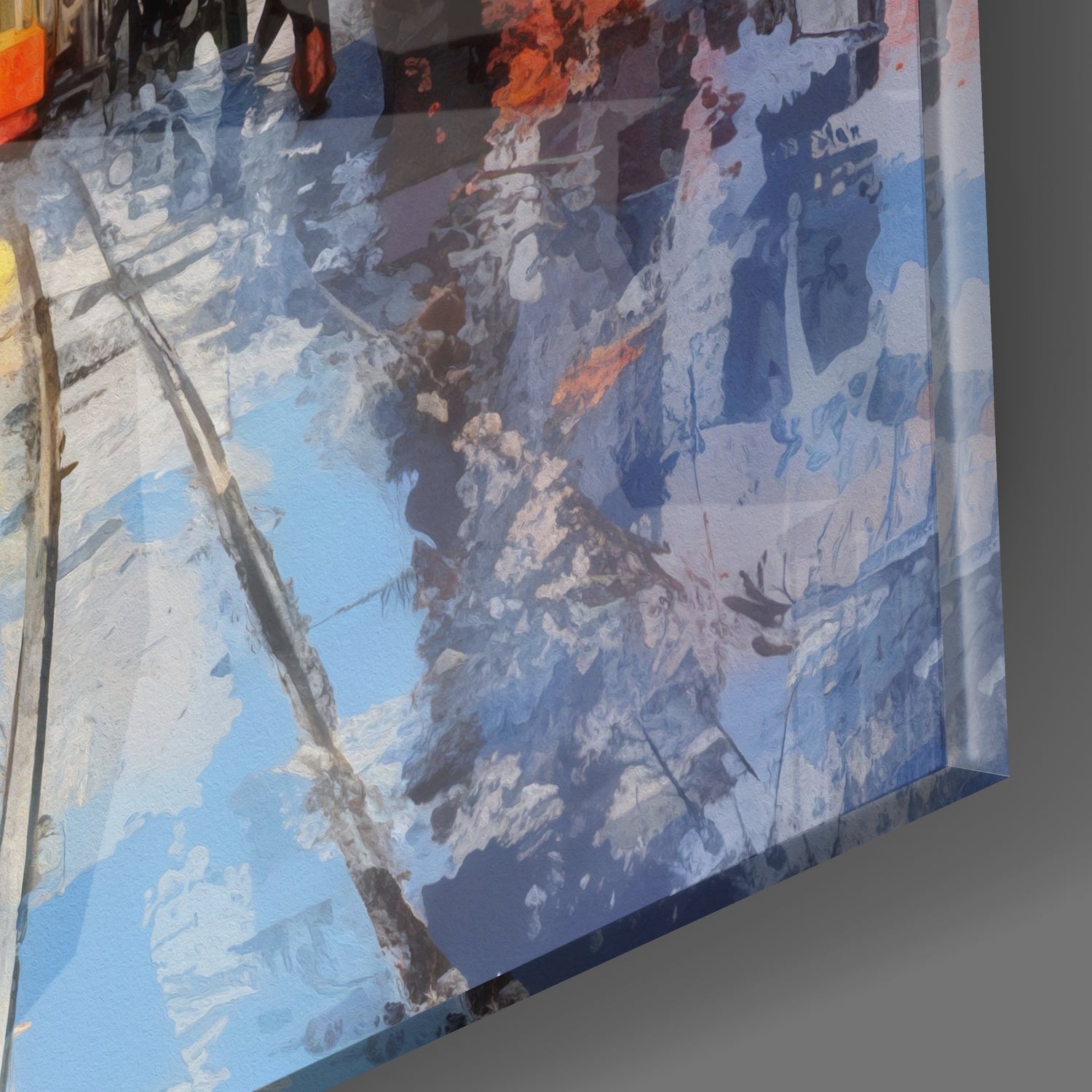 Istiklal Street Glass Wall Art-2