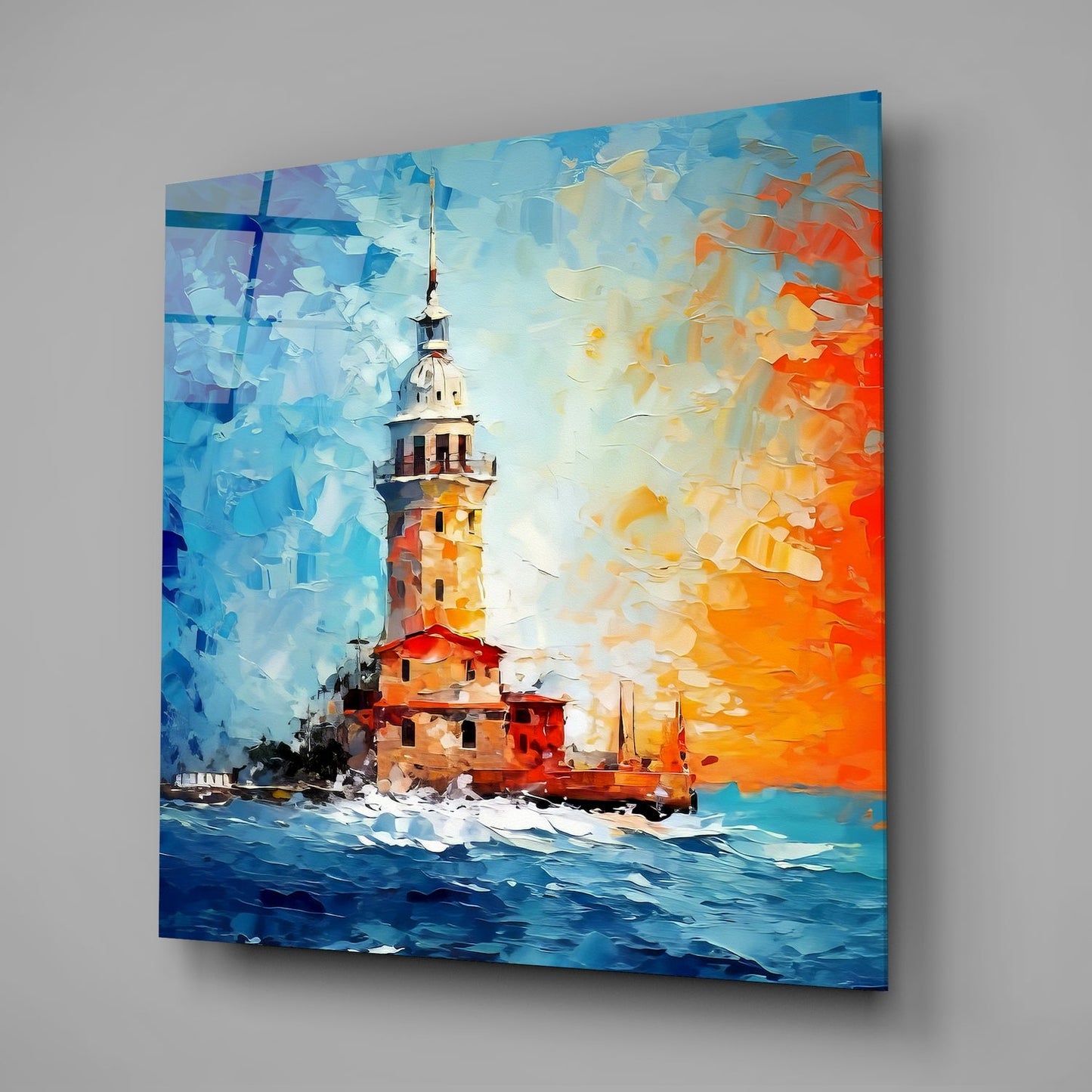 Maiden's Tower Glass Wall Art