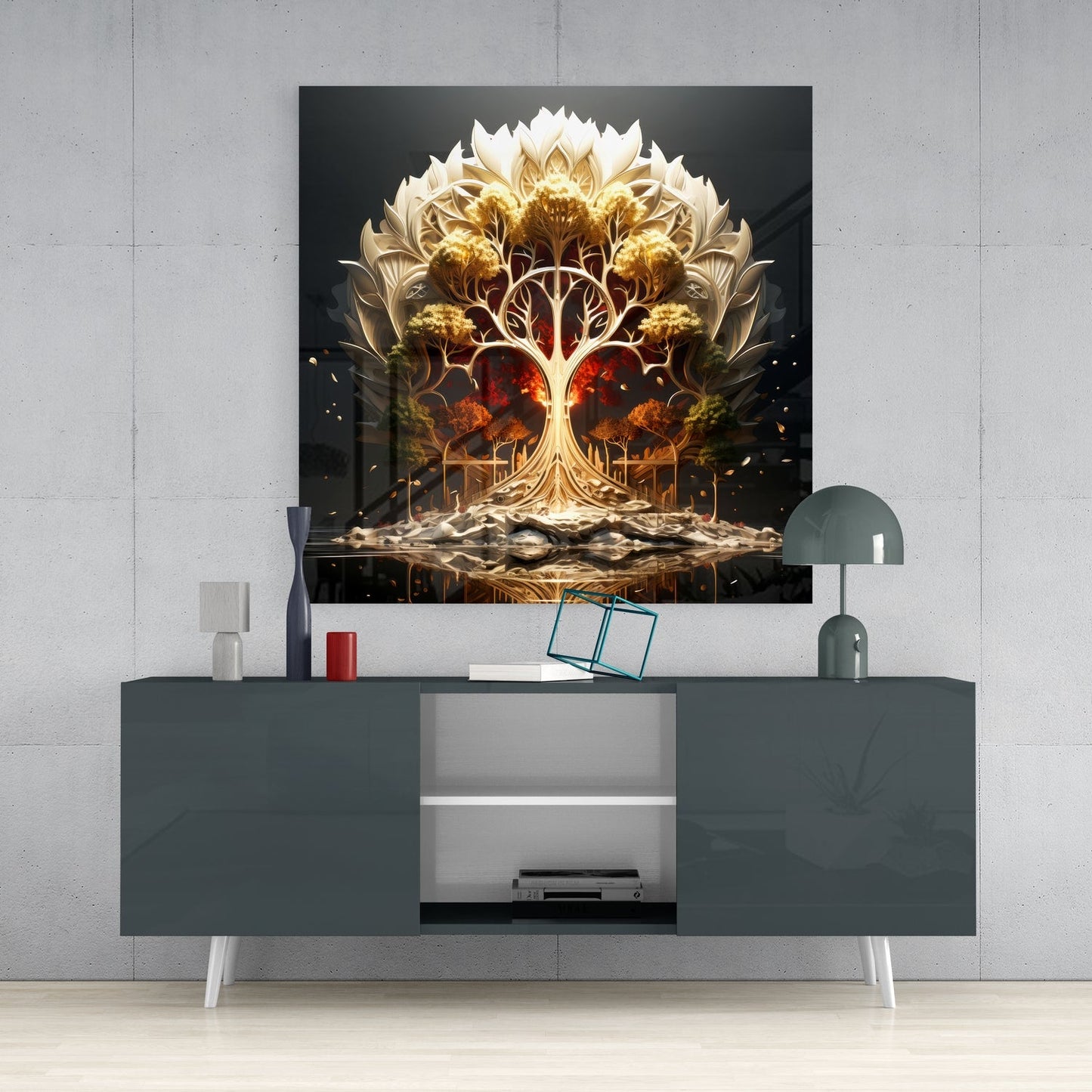 Tree of Life Glass Wall Art|| Designer's Collection