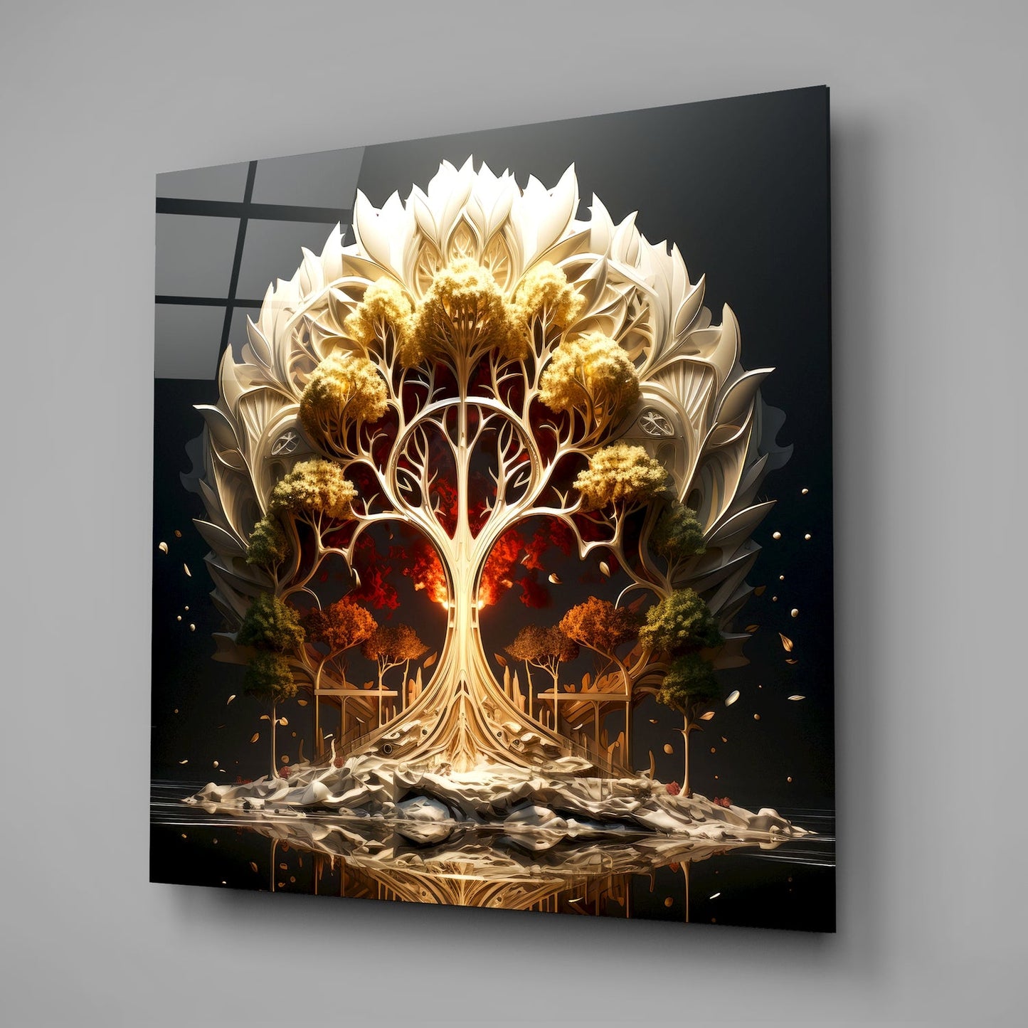 Tree of Life Glass Wall Art|| Designer's Collection