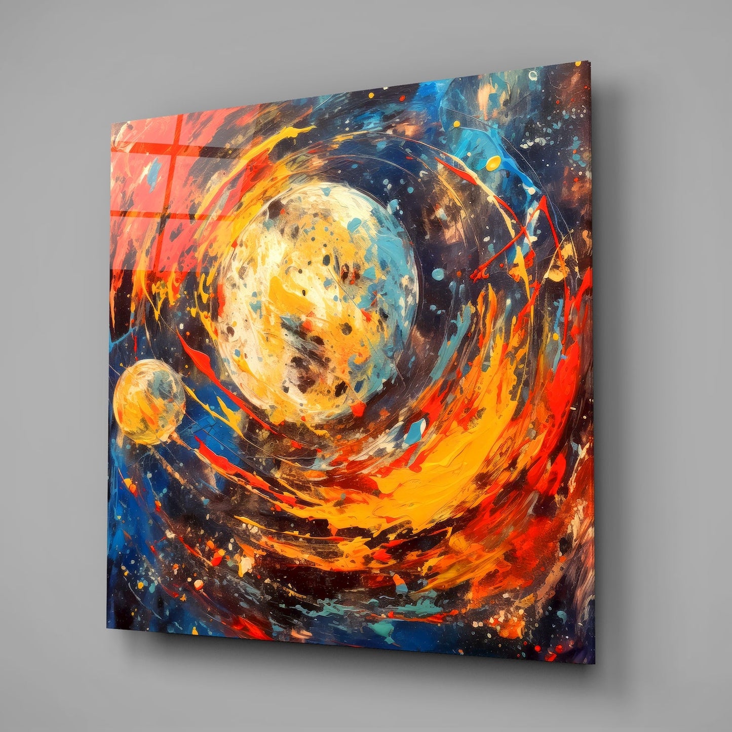 Space Splash Glass Wall Art|| Designer's Collection-1