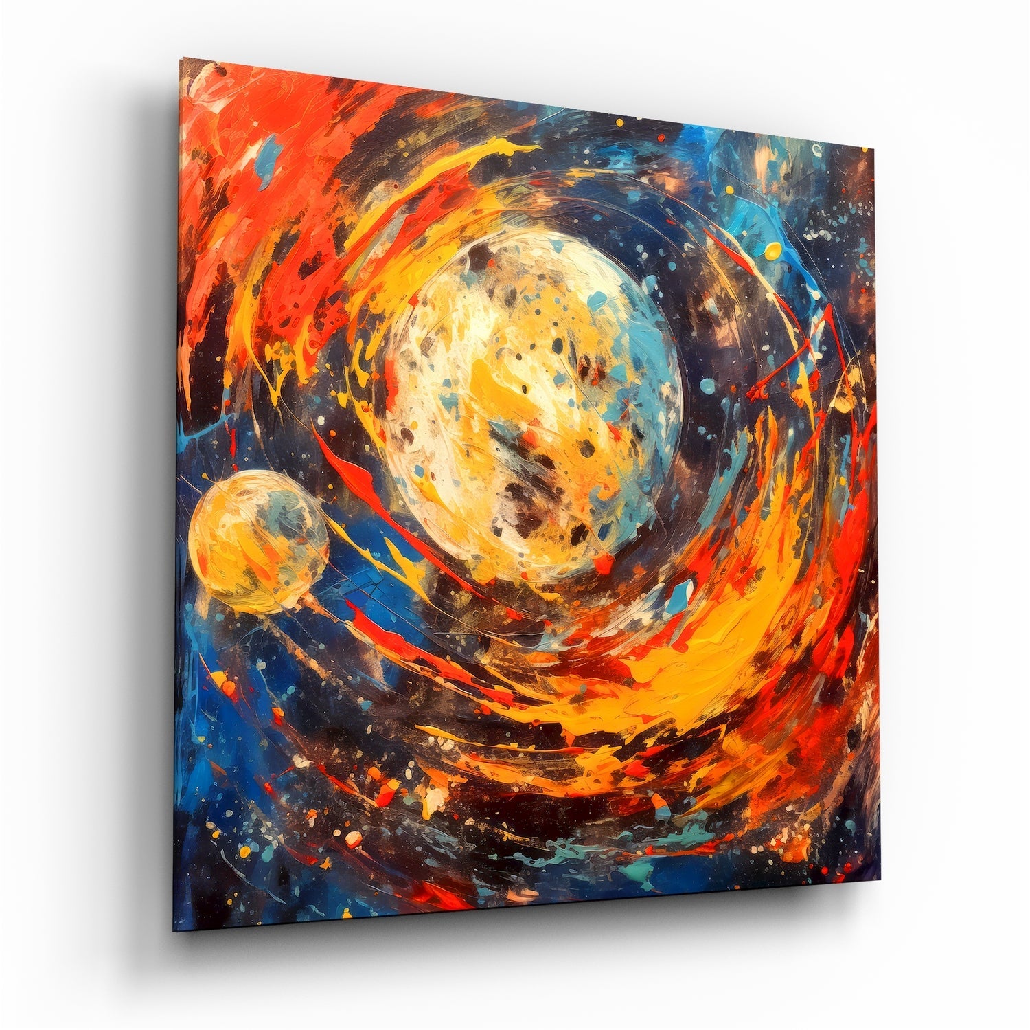 Space Splash Glass Wall Art|| Designer's Collection-0