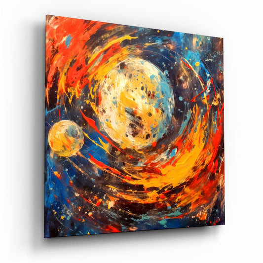 Space Splash Glass Wall Art|| Designer's Collection-0