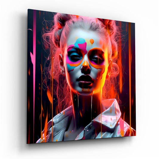 Woman Glass Wall Art|| Designer's Collection