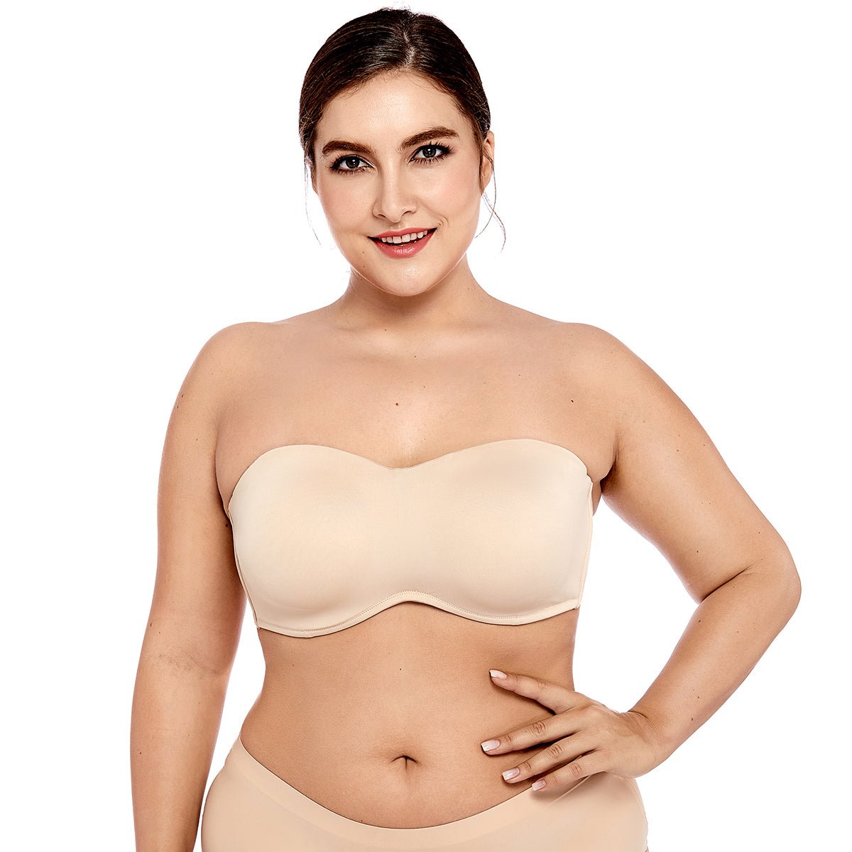 Seamless Minimizer Strapless Underwire Bra-0