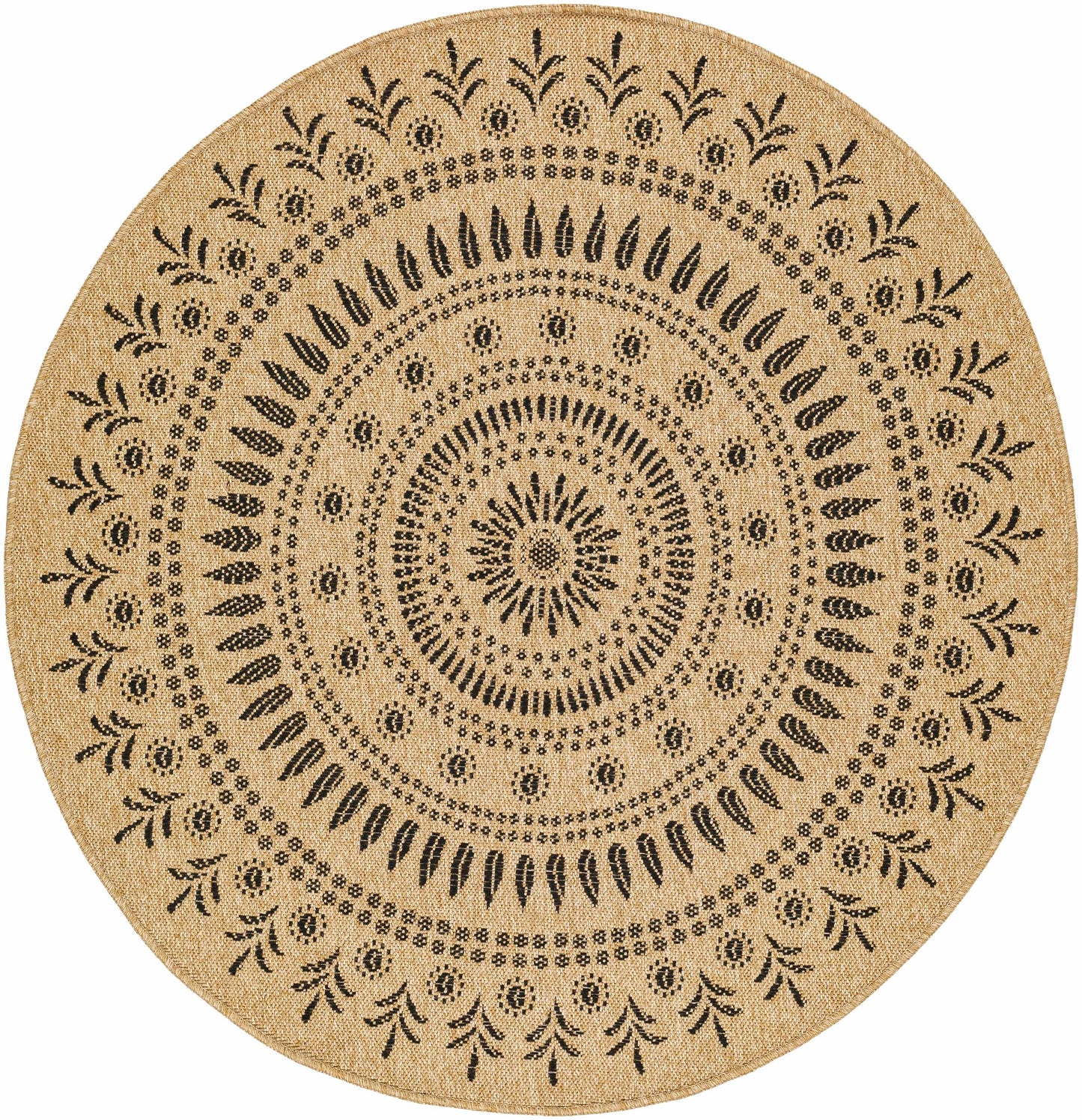 Beata Round Faux Jute Rug-0