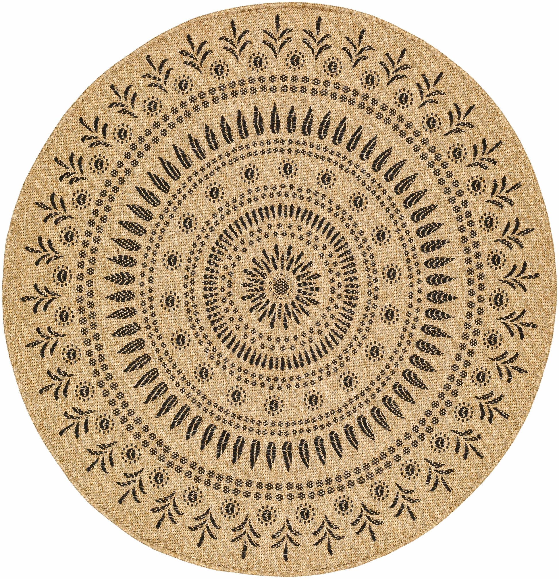 Beata Round Faux Jute Rug-0