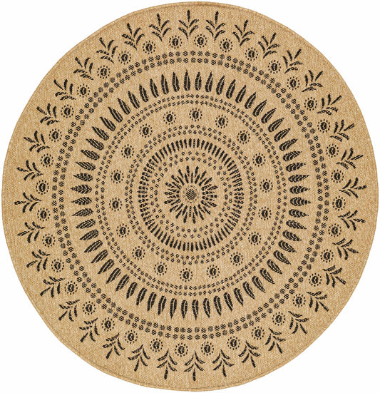 Beata Round Faux Jute Rug-0