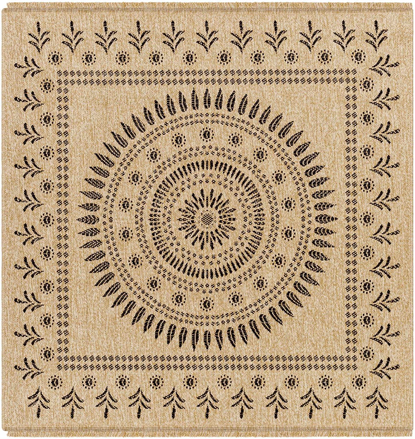 Beata Round Faux Jute Rug-2