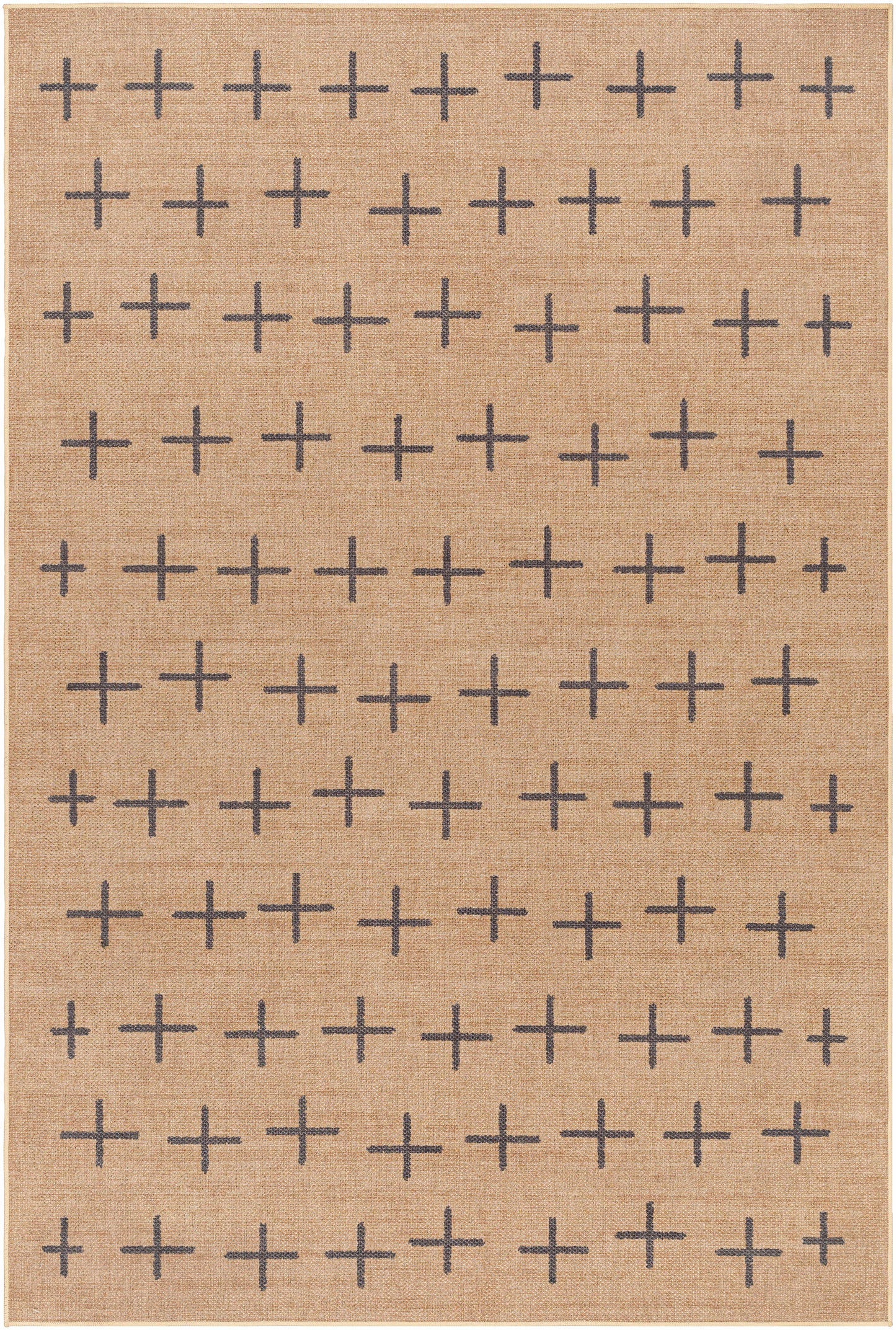 Haimi Black Washable Jutely Rug-0