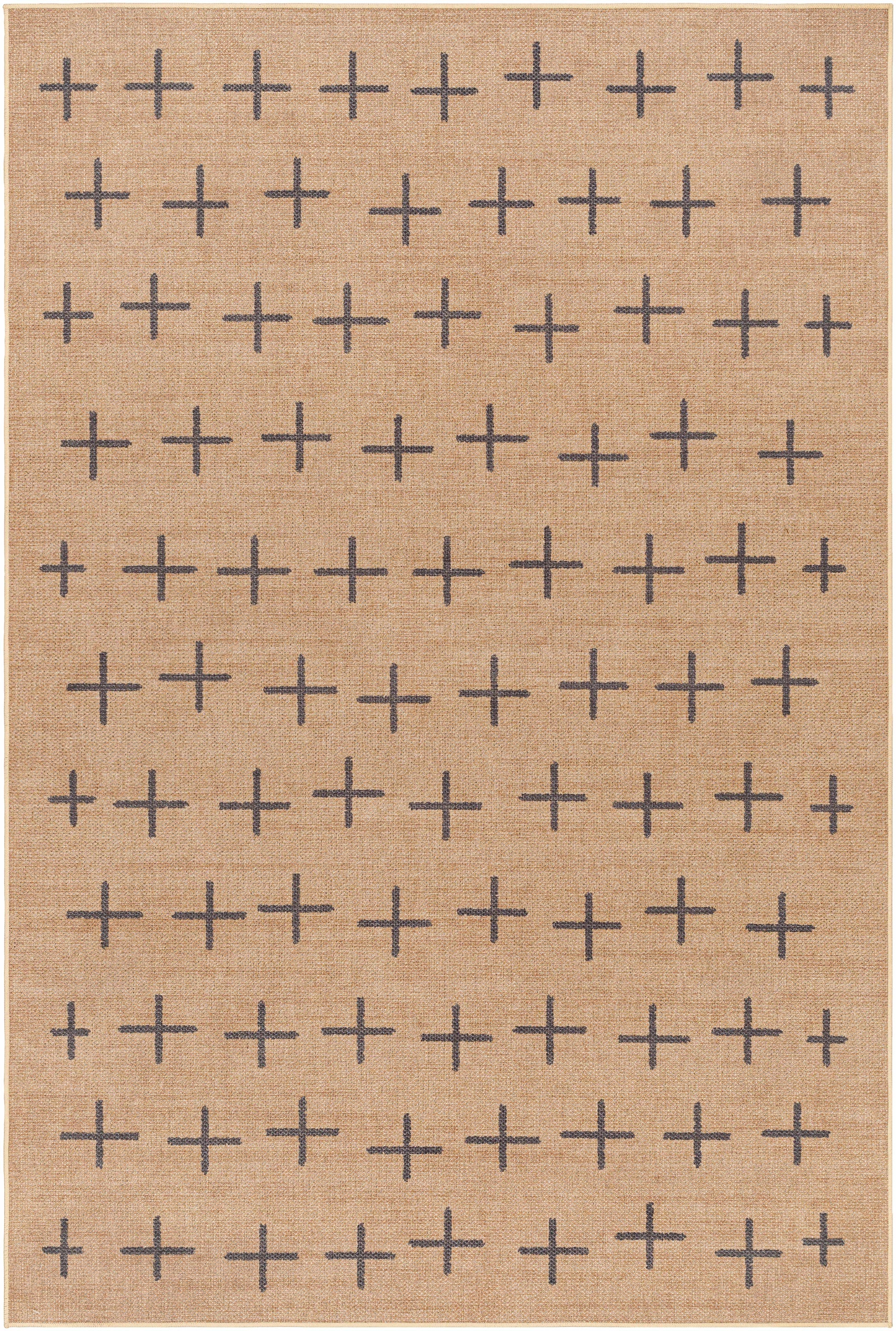Haimi Black Washable Jutely Rug-0