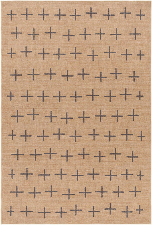 Haimi Black Washable Jutely Rug-0