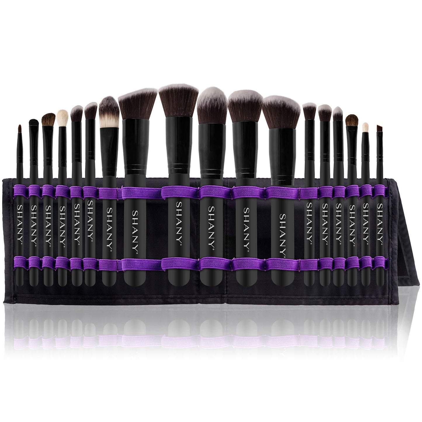 SHANY Makeup Brushes Artisan Easel Elite Cosmetics Make up Brush Set, Complete Kabuki Makeup Brush Set with Standing Convertible Makeup Brush Holder Storage - 18 pcs - SHOP  - BRUSH SETS - ITEM# CY-E0GE-N5IE