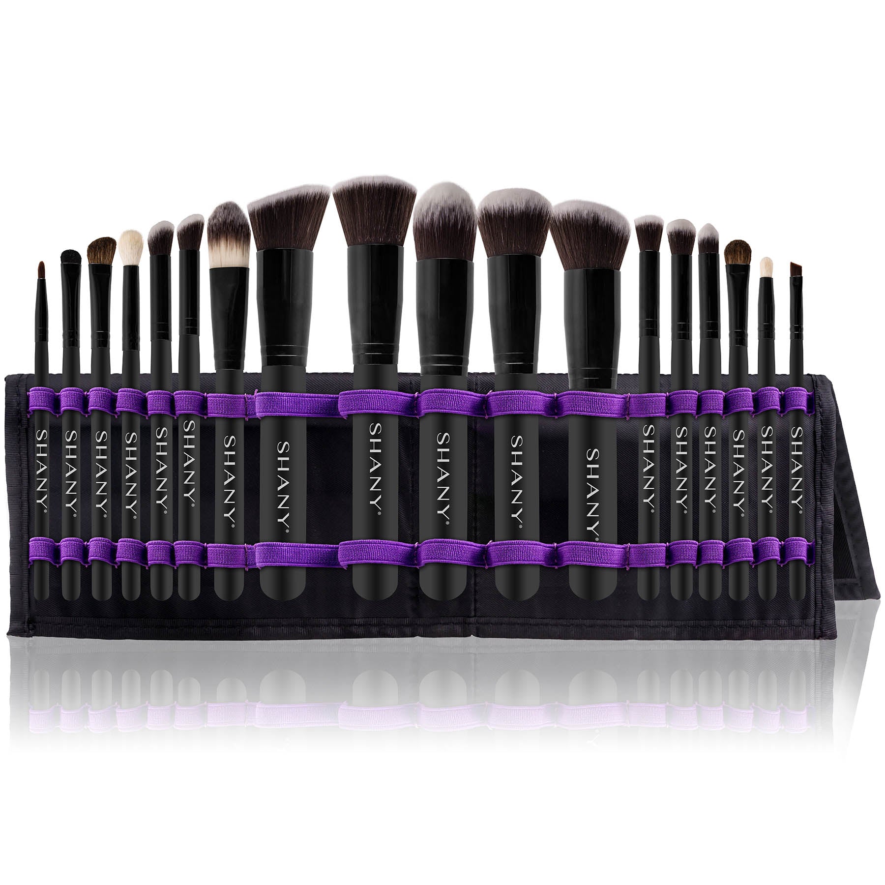 SHANY Makeup Brushes Artisan Easel Elite Cosmetics Make up Brush Set, Complete Kabuki Makeup Brush Set with Standing Convertible Makeup Brush Holder Storage - 18 pcs - SHOP  - BRUSH SETS - ITEM# CY-E0GE-N5IE