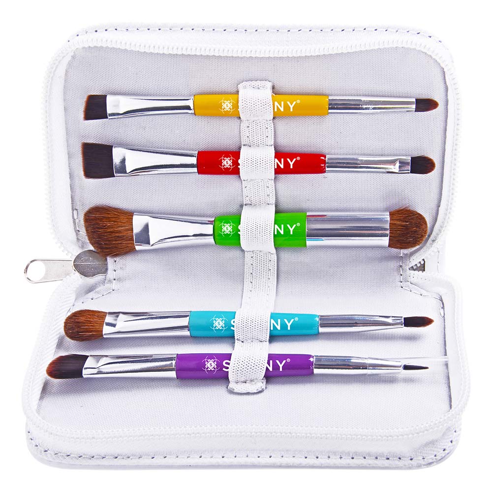 TRAVEL MAKEUP BRUSH SET WITH POUCH-4