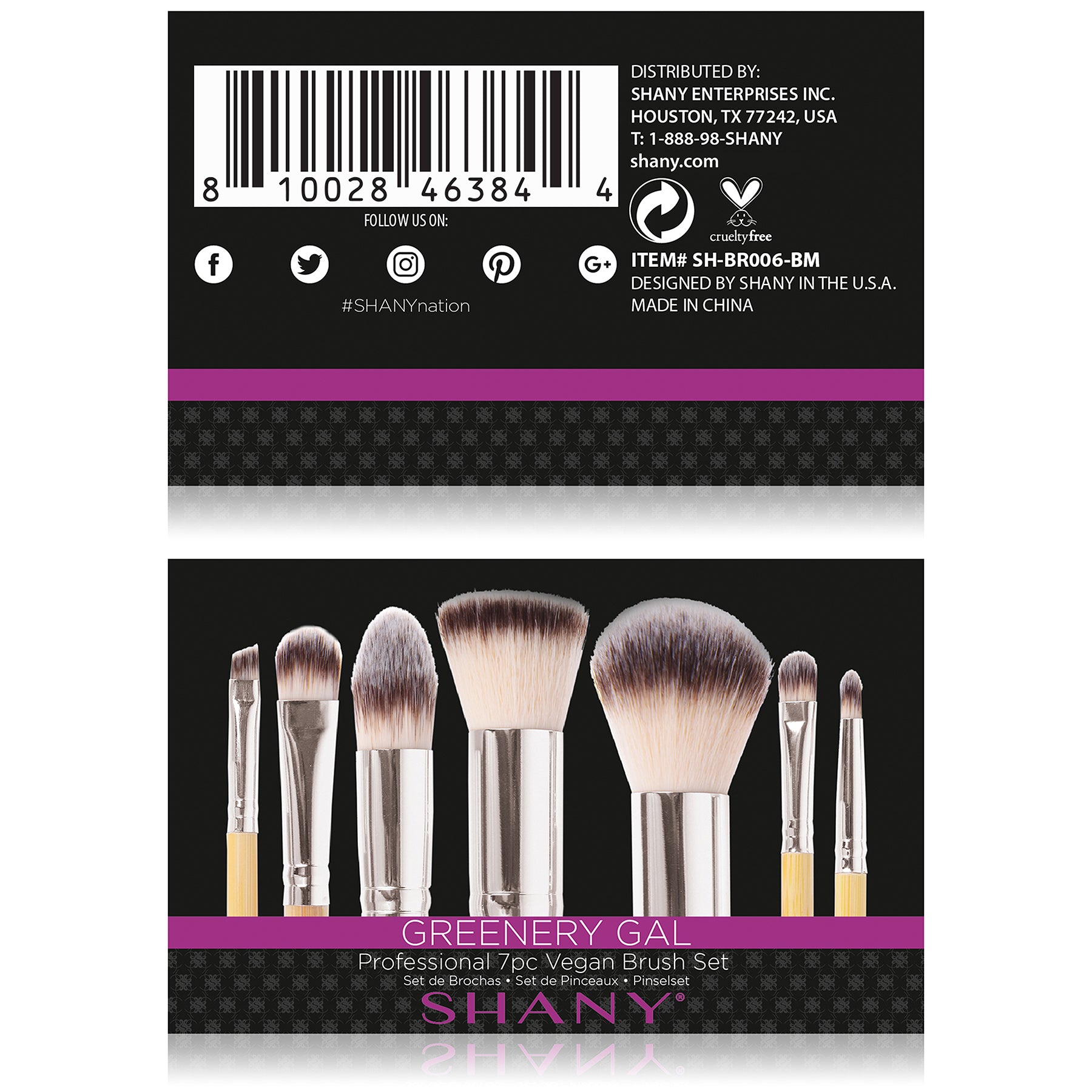 Bamboo Makeup Brush Set With Cotton Pouch-4