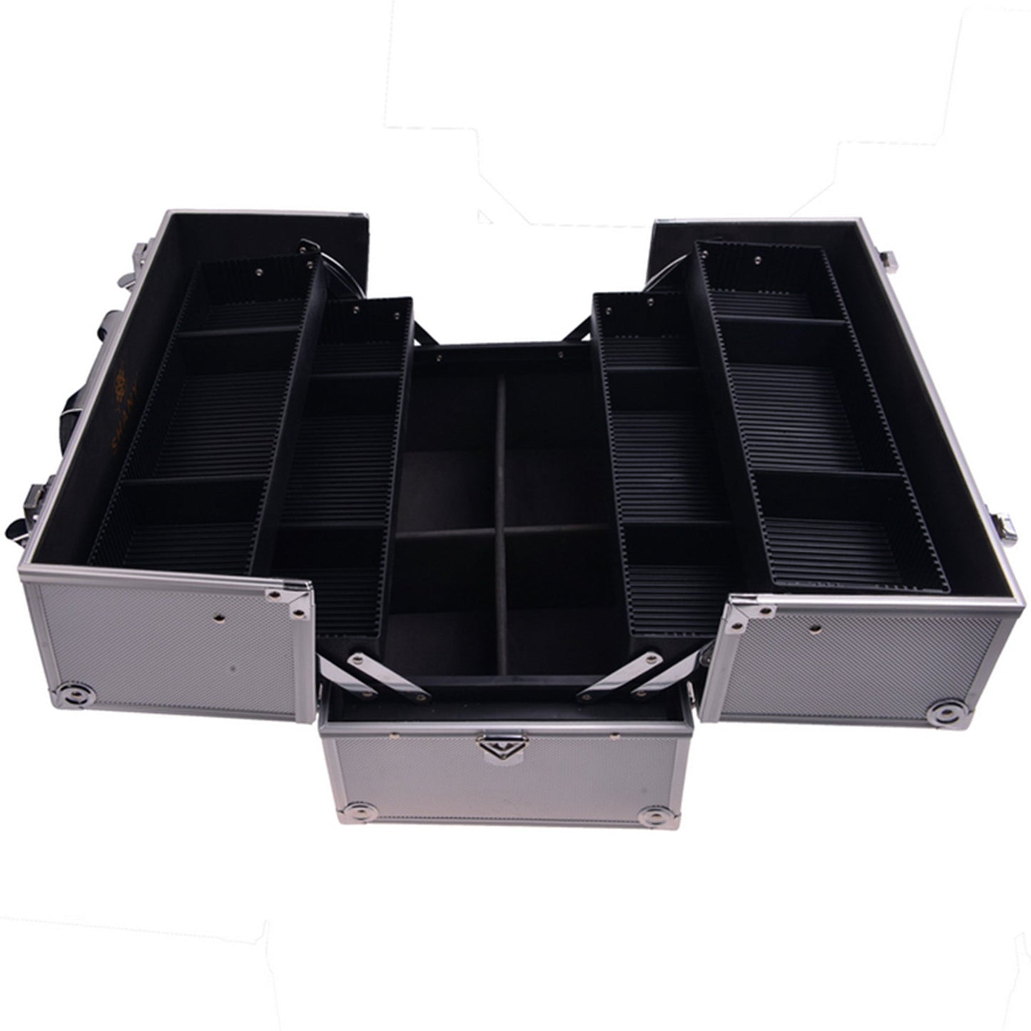 Essential Pro Makeup Train Case with Shoulder Strap and Locks
