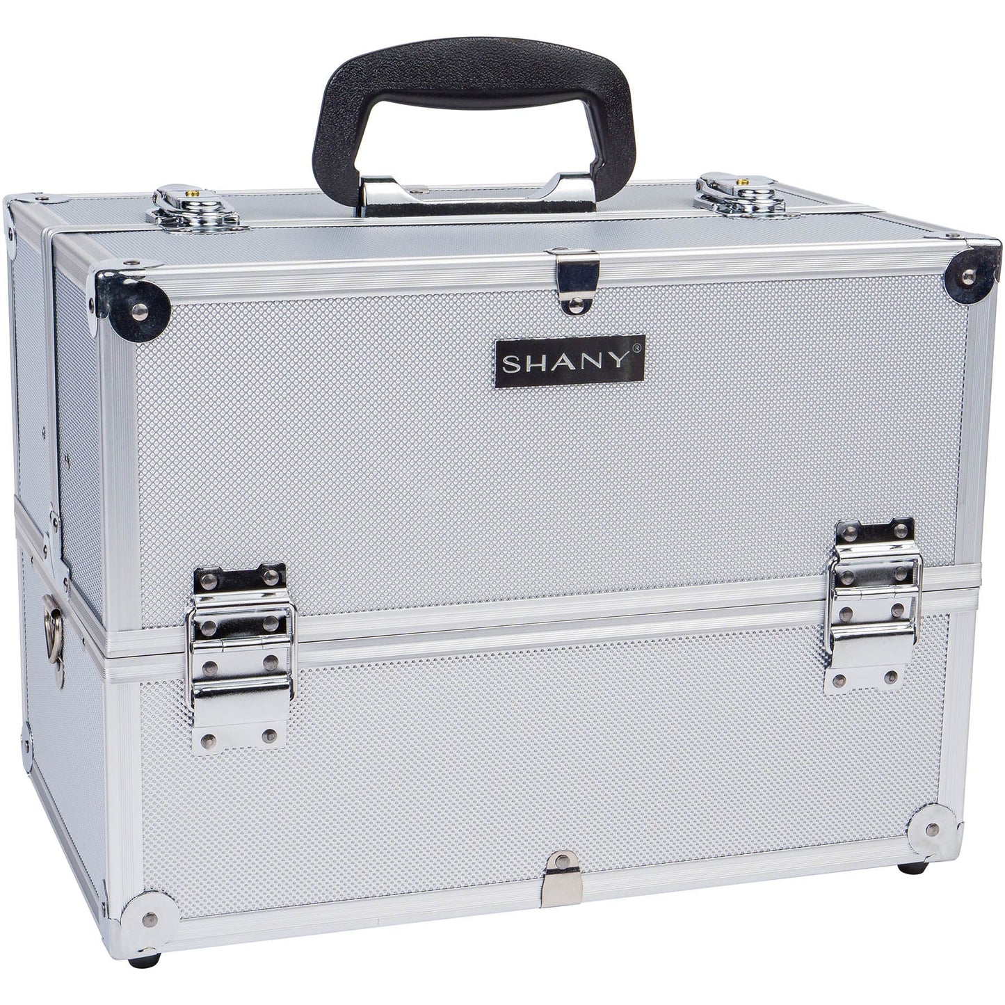 Essential Pro Makeup Train Case with Shoulder Strap and Locks