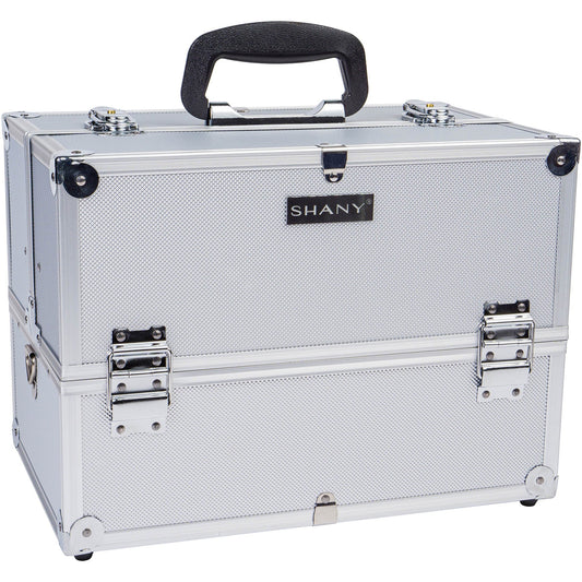 Essential Pro Makeup Train Case with Shoulder Strap and Locks