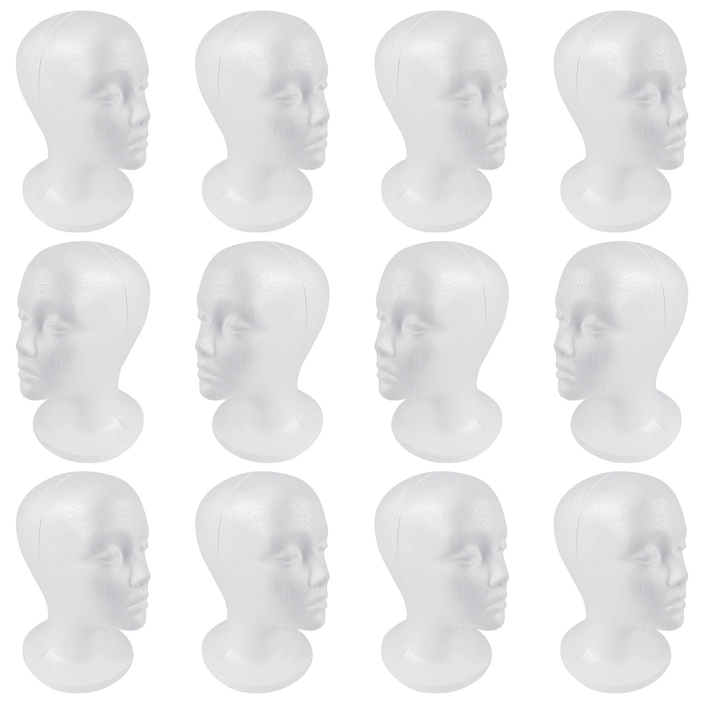 Styrofoam Model Heads/Hat Wig Foam Mannequin