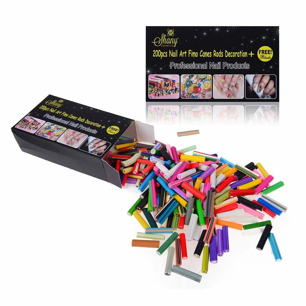 Nail Art Manicure Fimo Canes with Free Cutter - 200pcs-4