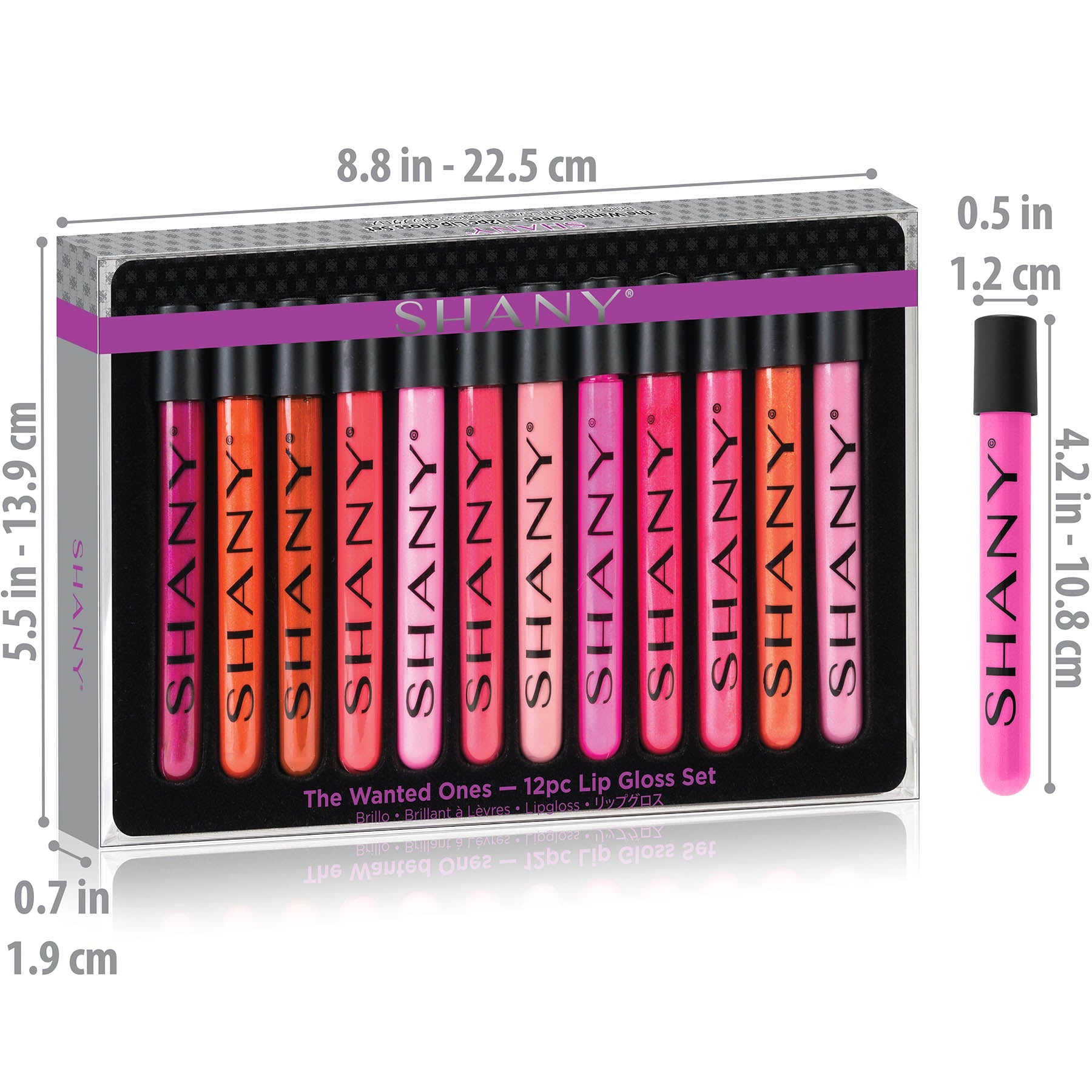 12 Piece Lip Gloss Set with Aloe Vera and Vitamin E-4
