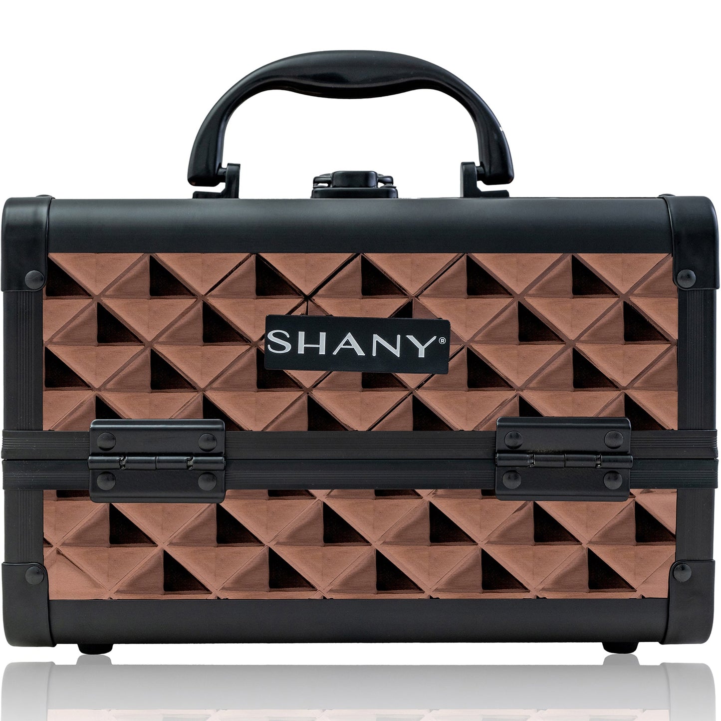 Chic Makeup Train Case with Mirror